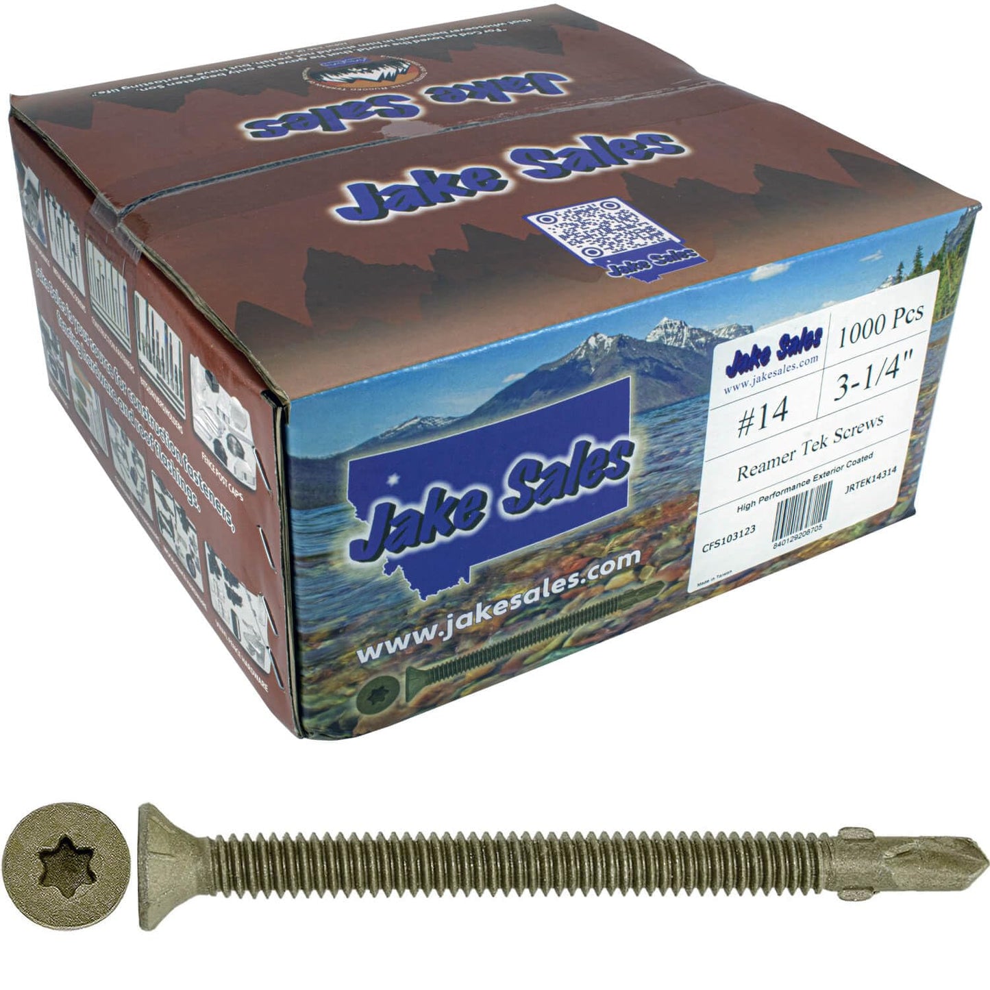 Jake Sales Reamer Tek Torx Screws for Wood to Metal Fastening