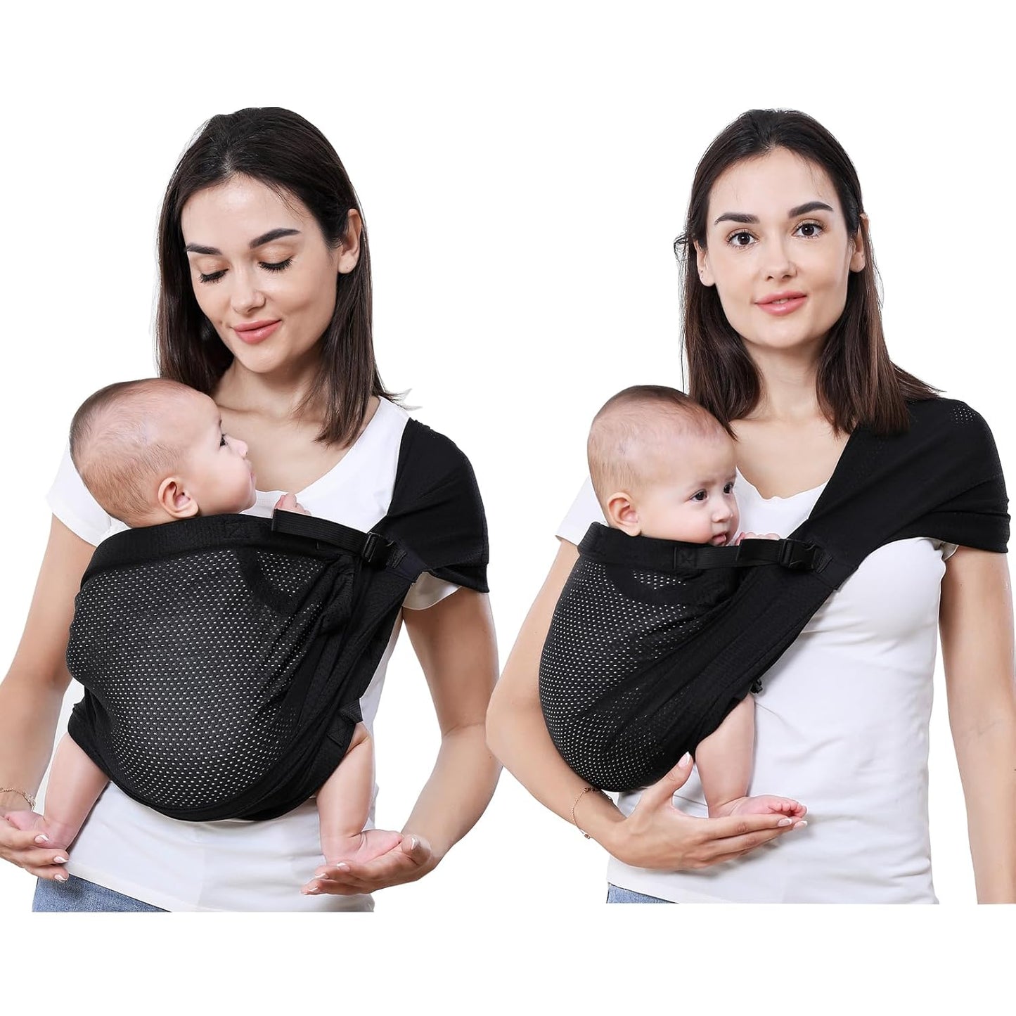Adjustable Ring Sling Carrier for Newborns - Lightweight & Breathable