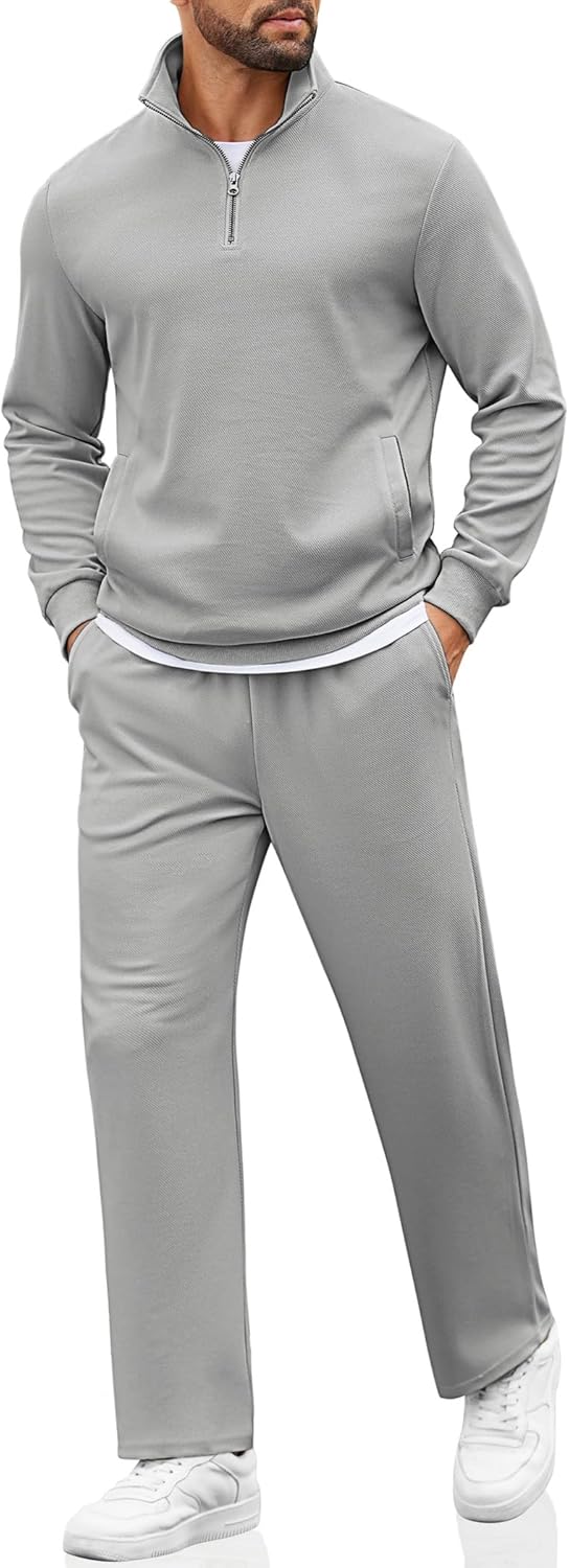 COOFANDY Men's Sweatsuits 2 Piece Set for Comfort and Style