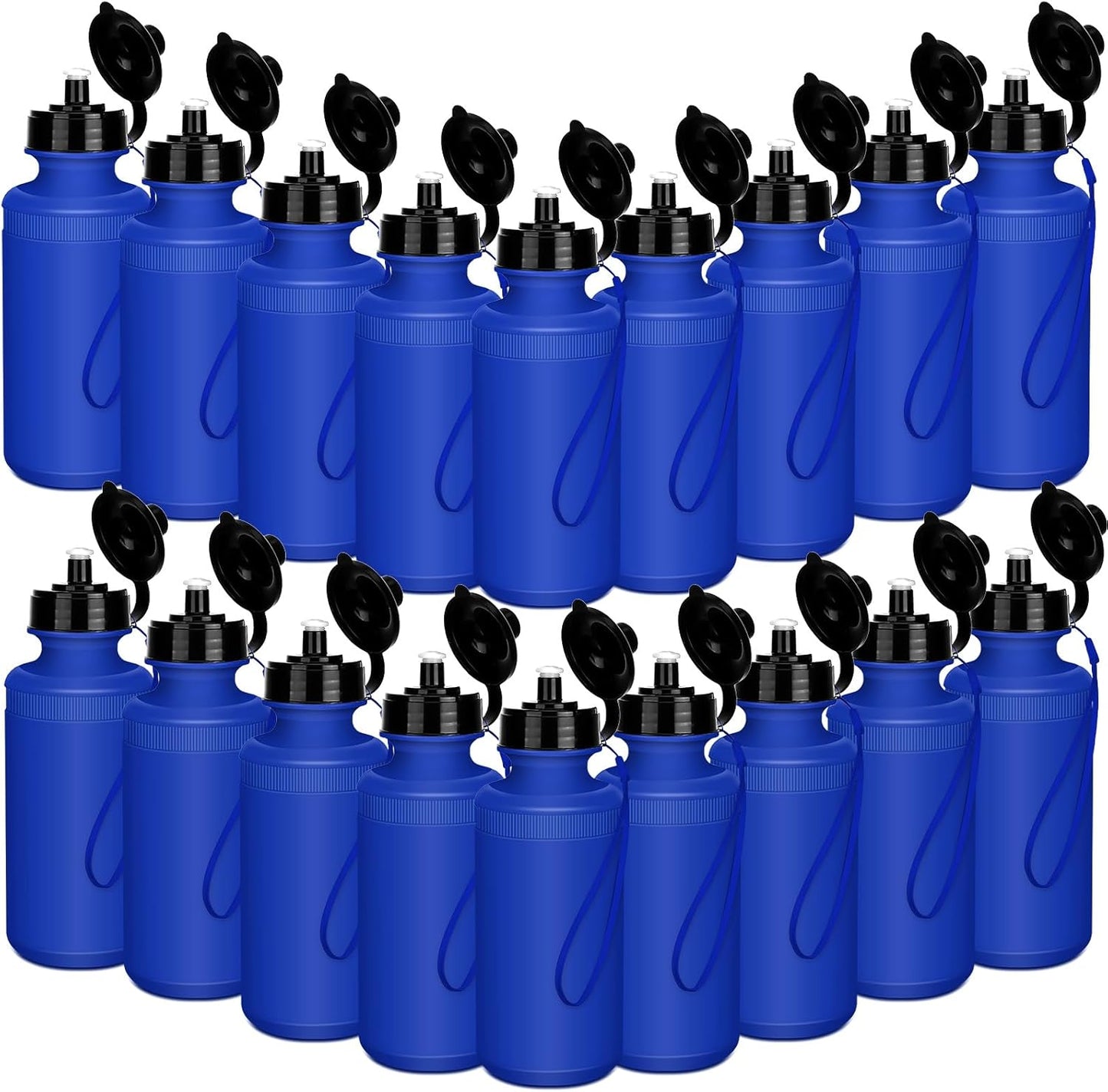 36 Pcs Sport Water Bottles Bulk for Fitness and Outdoor Activities