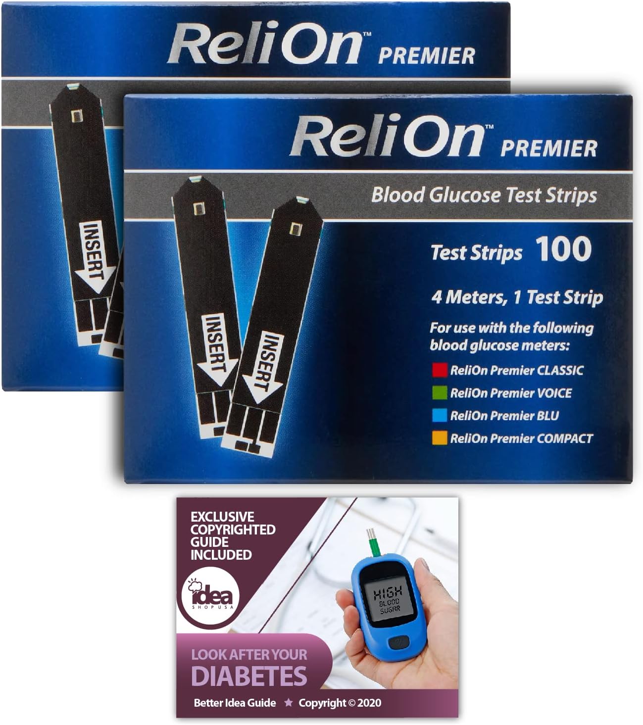 Reli On Premier Blood Glucose Testing Strips for Accurate Monitoring