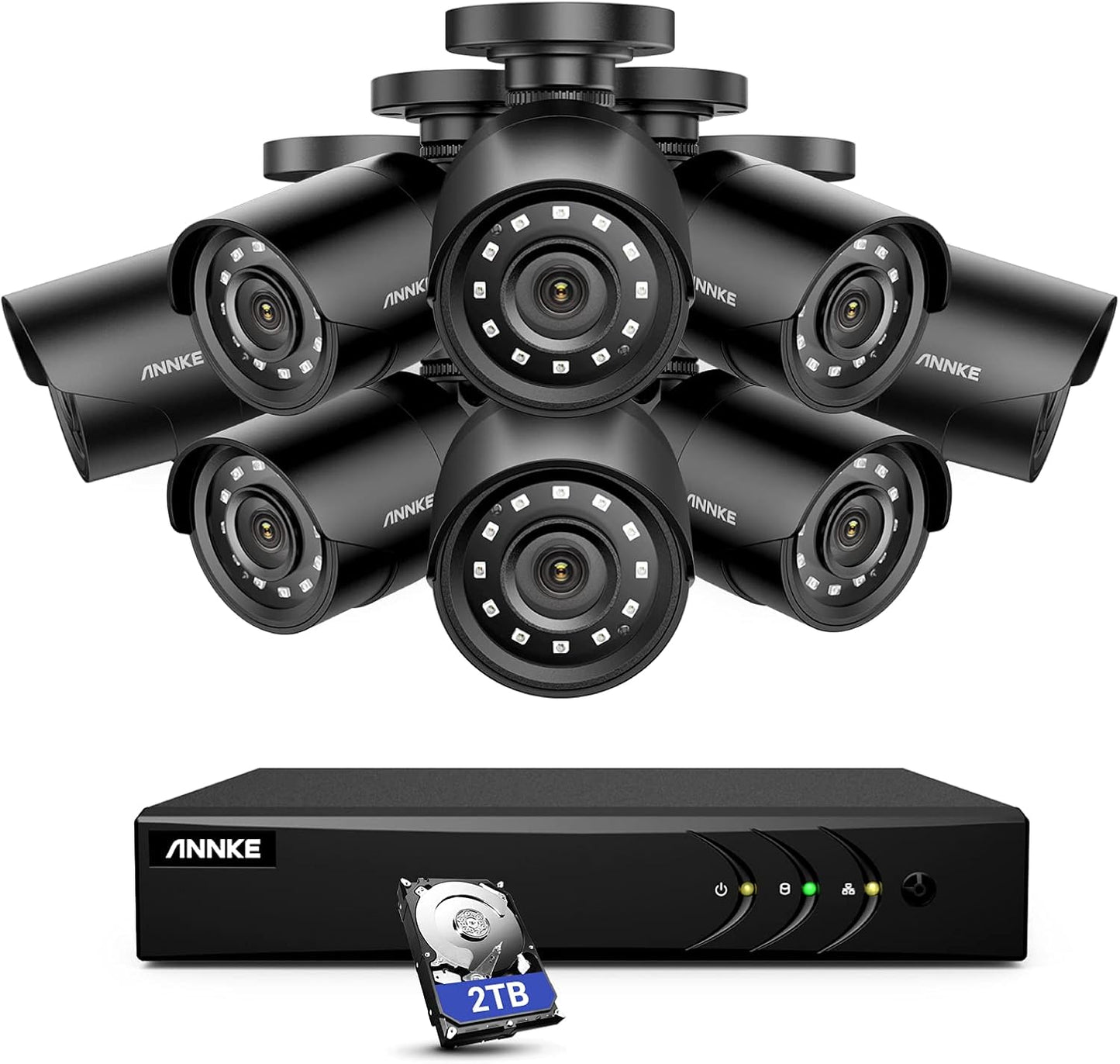 ANNKE 16CH Smart Surveillance System, AI Detection, Night Vision
