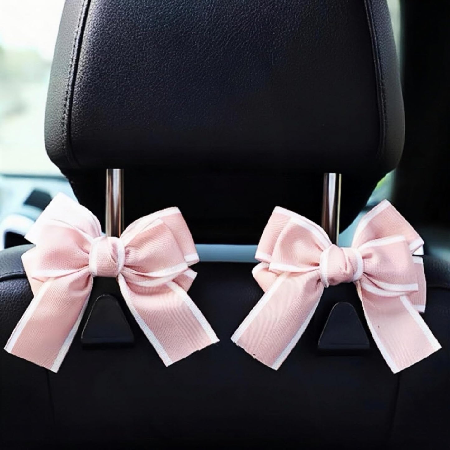 Cute Bow Car Purse Hooks - Keep Bags Secure in Style!