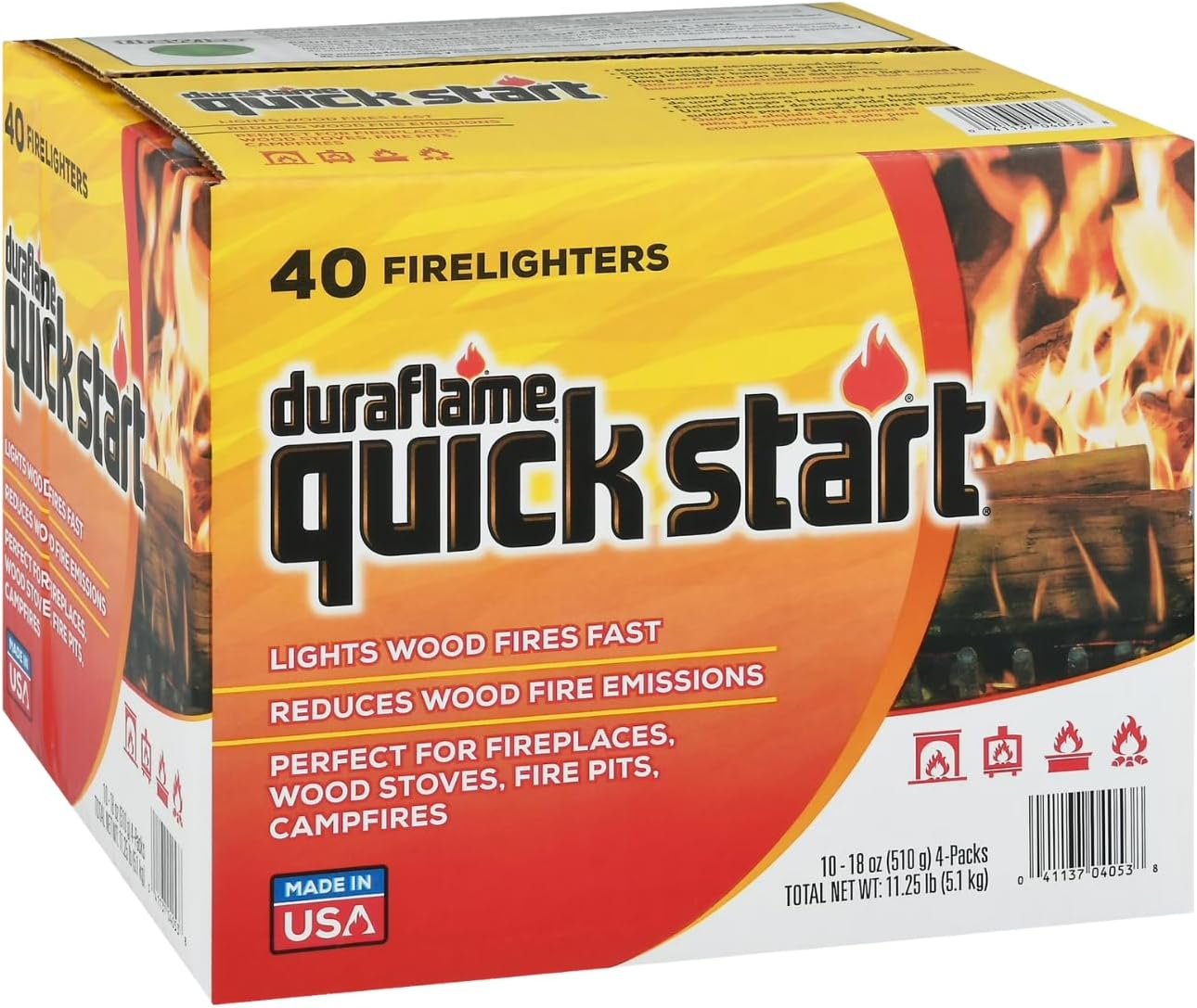 Duraflame Quick Start Firelighters for Effortless Fire Starting