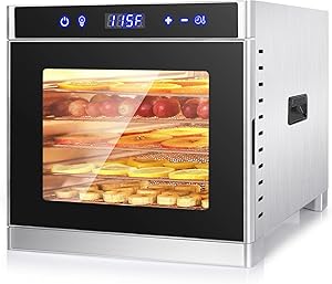 COMKERI Food Dehydrator with 6 Trays for Healthy Snacks