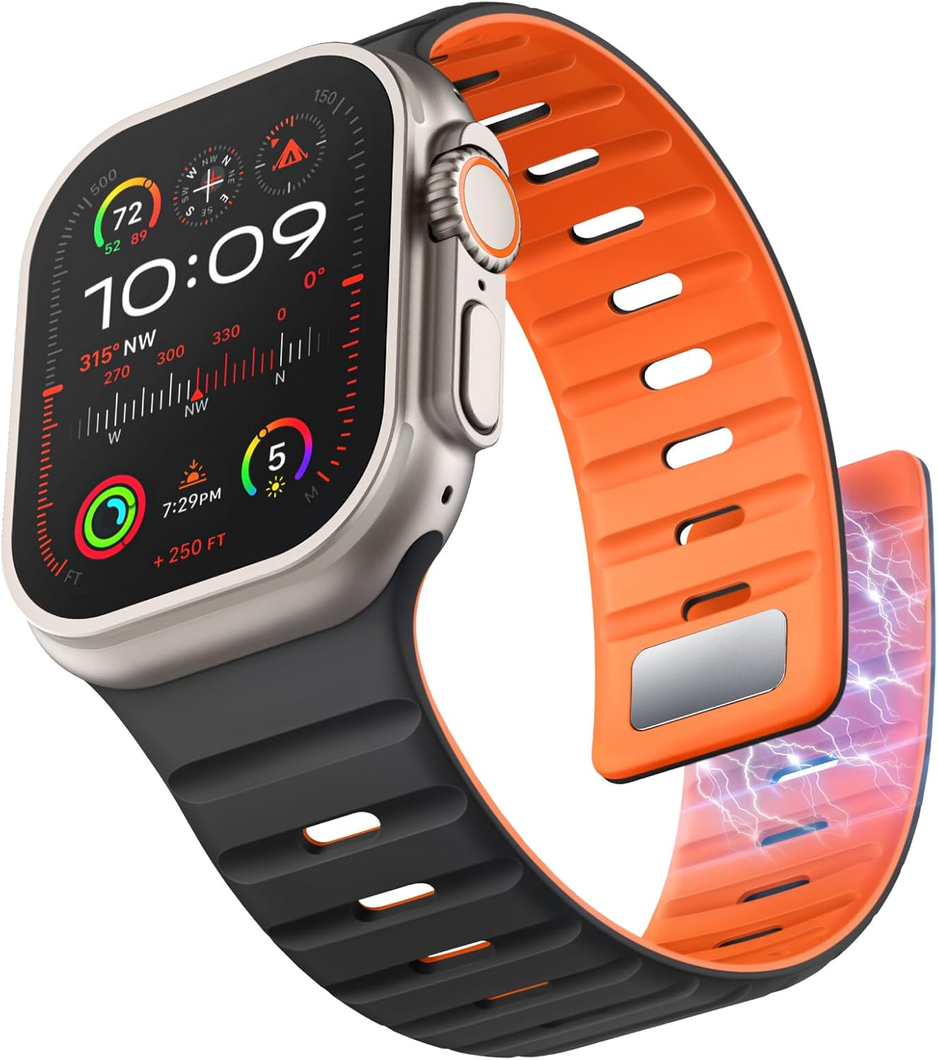 Premium Silicone Magnetic Apple Watch Band: Sporty Style
