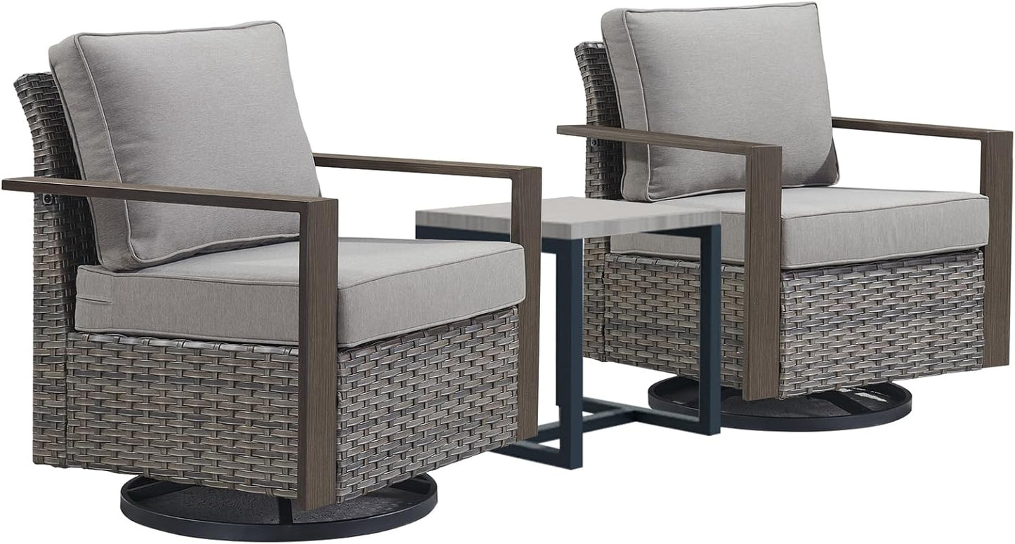 Swivel Rocker Patio Set - Deep Seating, Thick Cushions