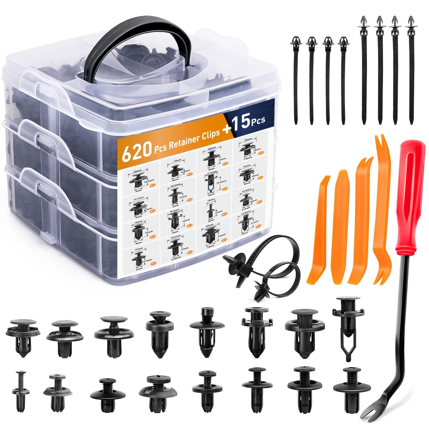 Ultimate Car Fastener Kit - 635 Pcs GOOACC Set