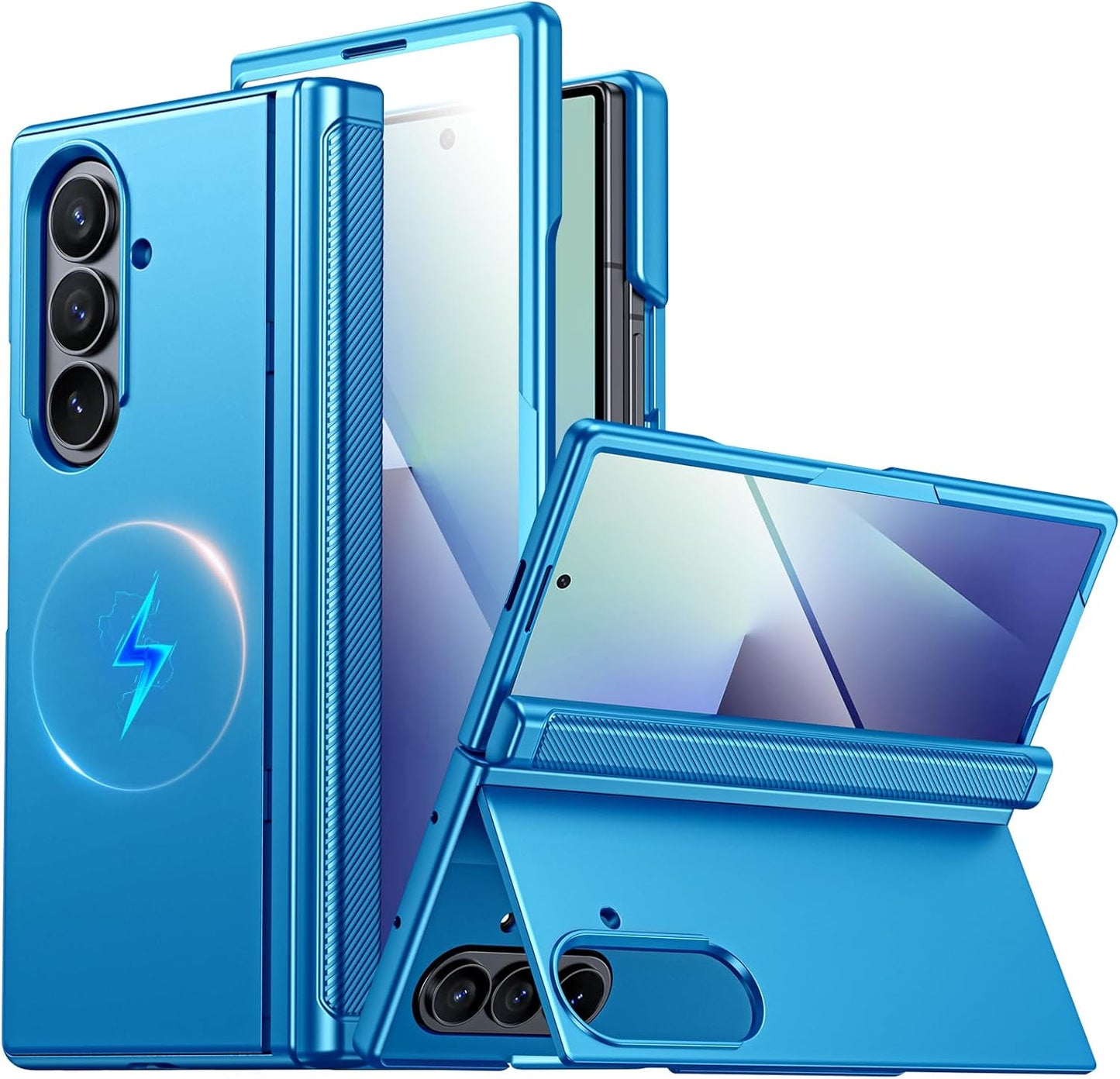 CENMASO Magnetic Case for Samsung Galaxy Z Fold 7 with Stand