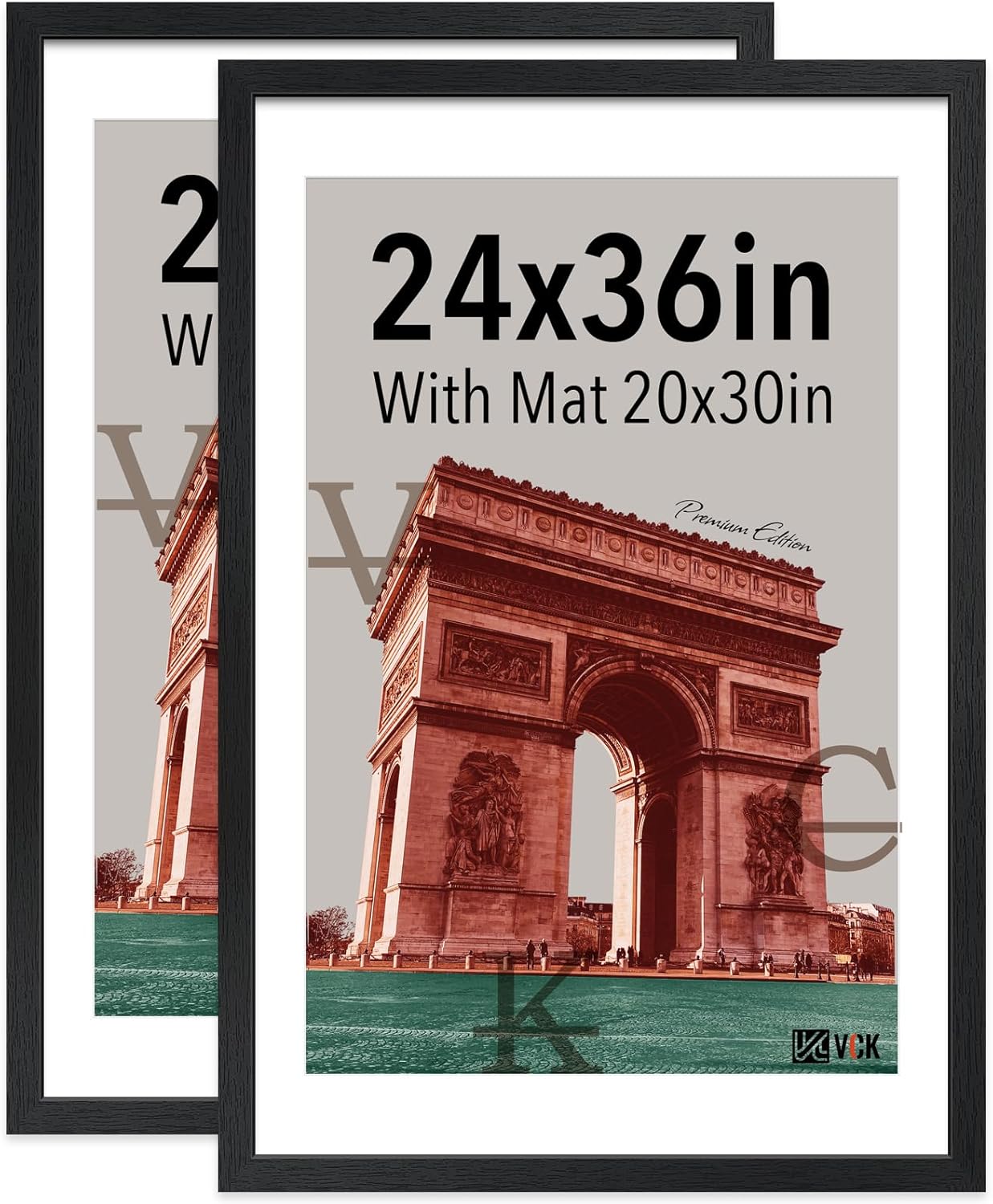 VCK 24x36 Poster Frame Black - Elegant Solid Wood Design