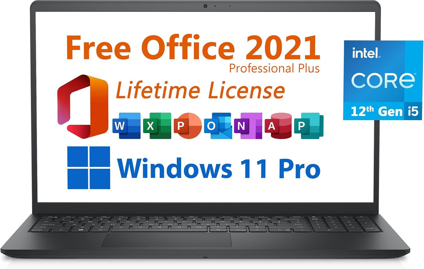 Dell Inspiron 15 Business Laptop with Free Microsoft Office 2021