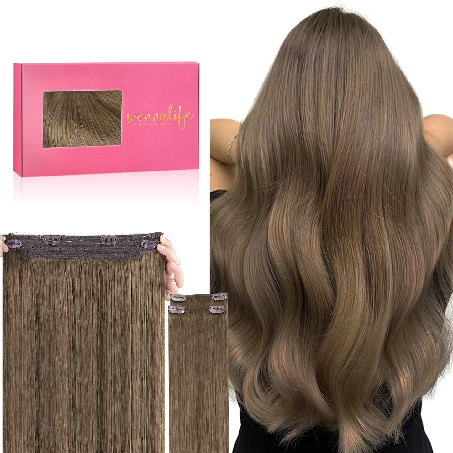 WENNALIFE Wire Hair Extensions for Natural Volume and Length