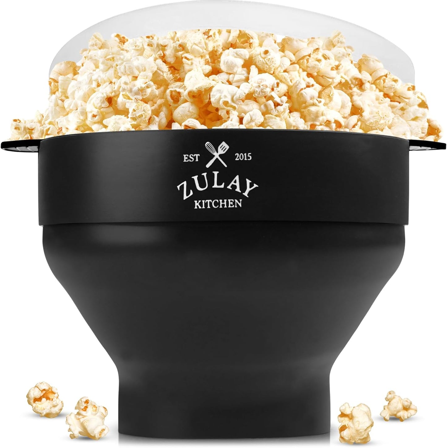 Zulay Collapsible Popcorn Maker - Family Movie Night Essential