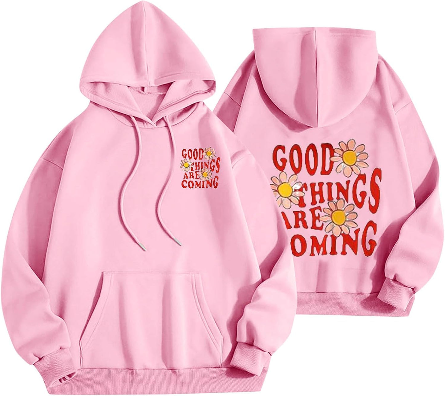 Pink Oversized Hoodie For Teen Girls