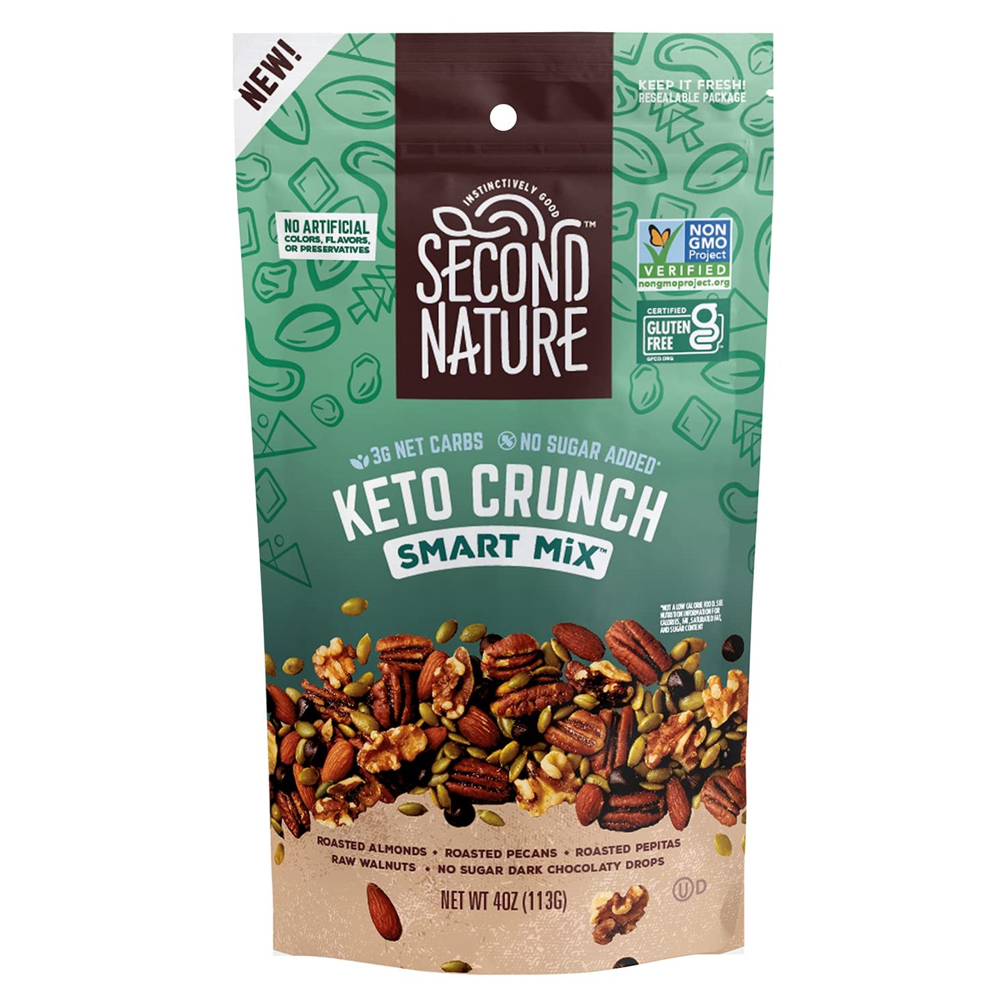 Second Nature Keto Crunch Smart Snack Mix - Perfect Travel Treats
