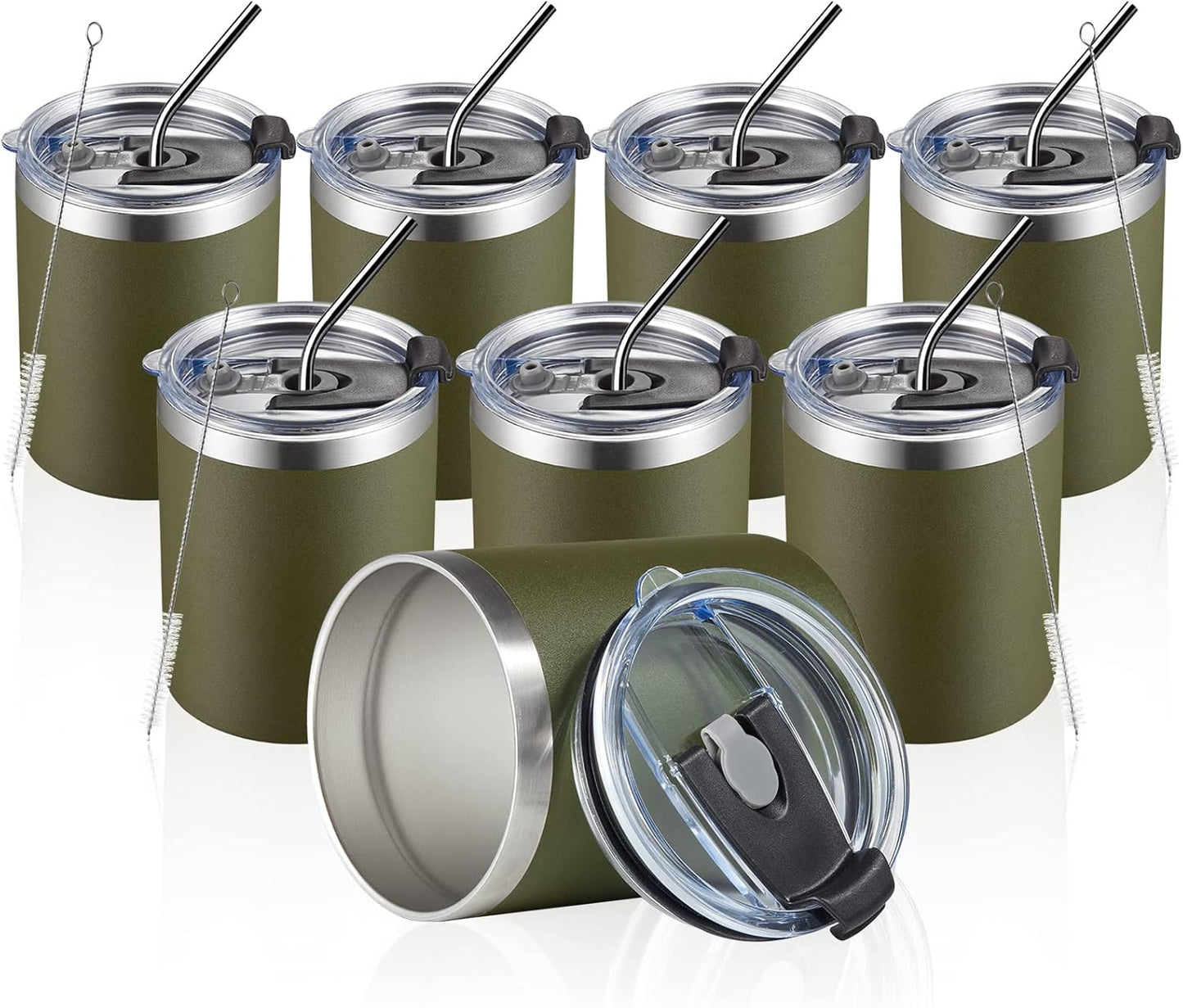 MEWAY Insulated Stainless Steel Coffee Mug - 12oz, 8 Pack
