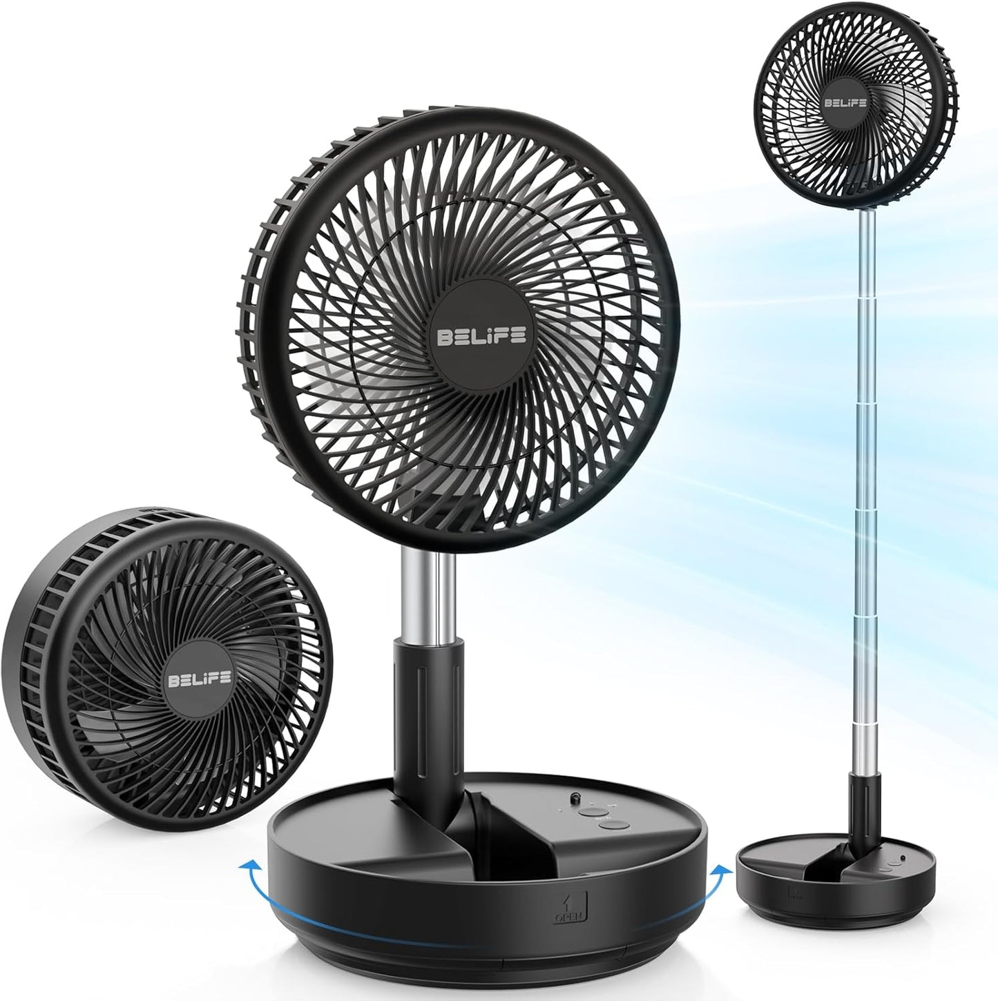 Portable Oscillating Fan with Remote Control