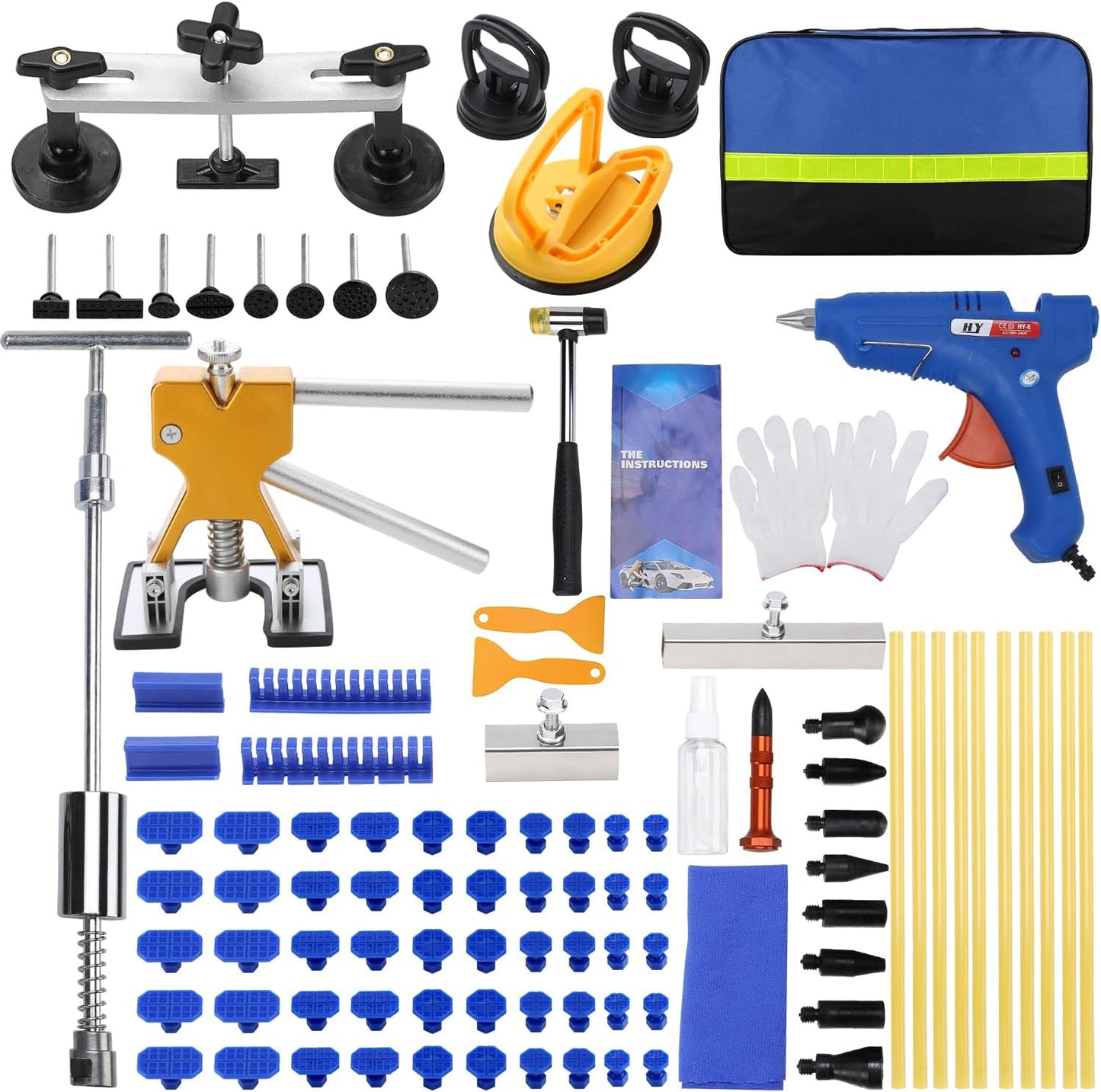 97PCS Auto Body Dent Repair Tool Kit for Efficient Repairs