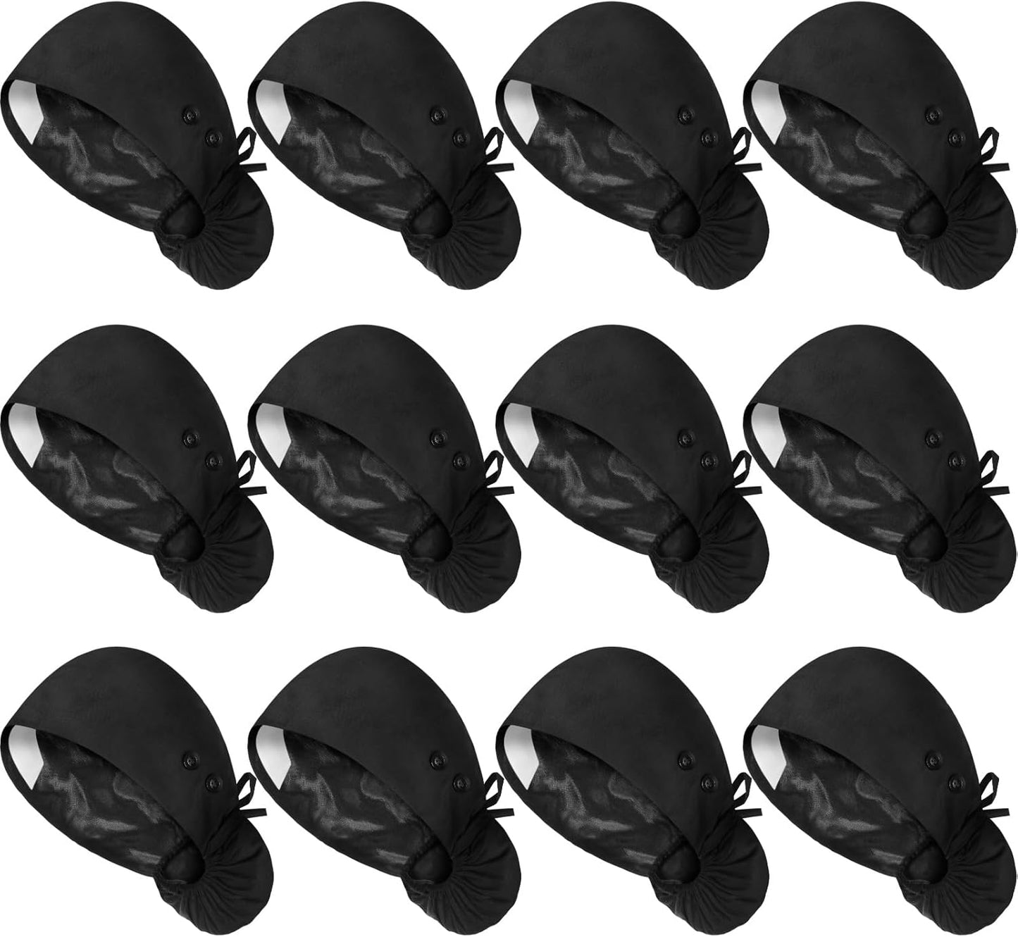 Satin Lined Scrub Caps for Women with Adjustable Tie Back
