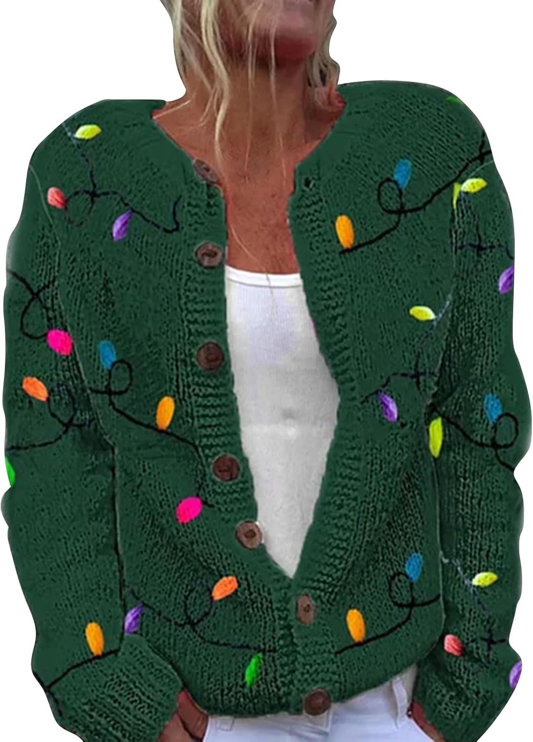 Cozy Sequin Christmas Cardigan - Stylish & Warm