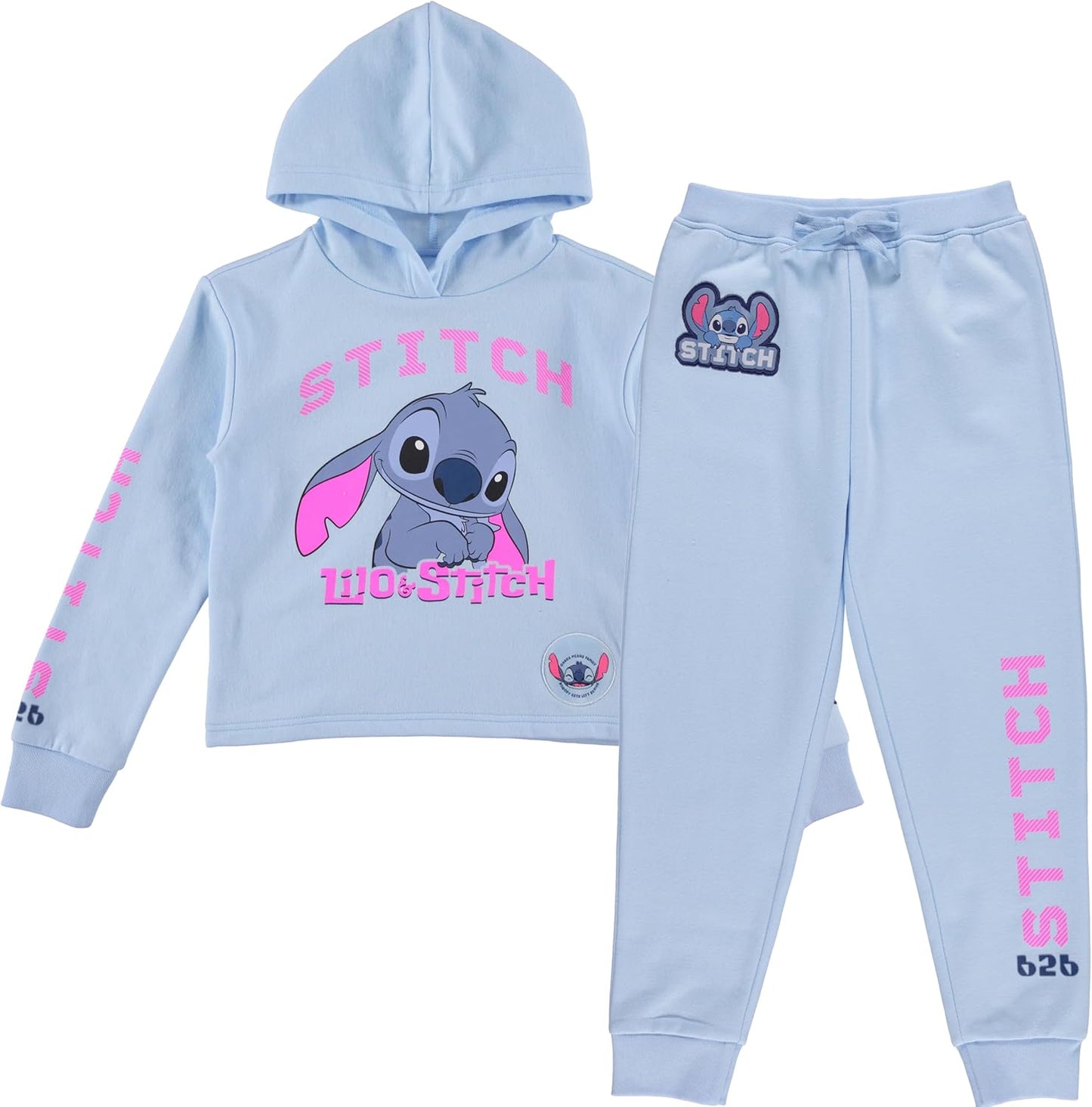 Lilo & Stitch Clothing Set - Fun Hoodie and Jogger Outfit