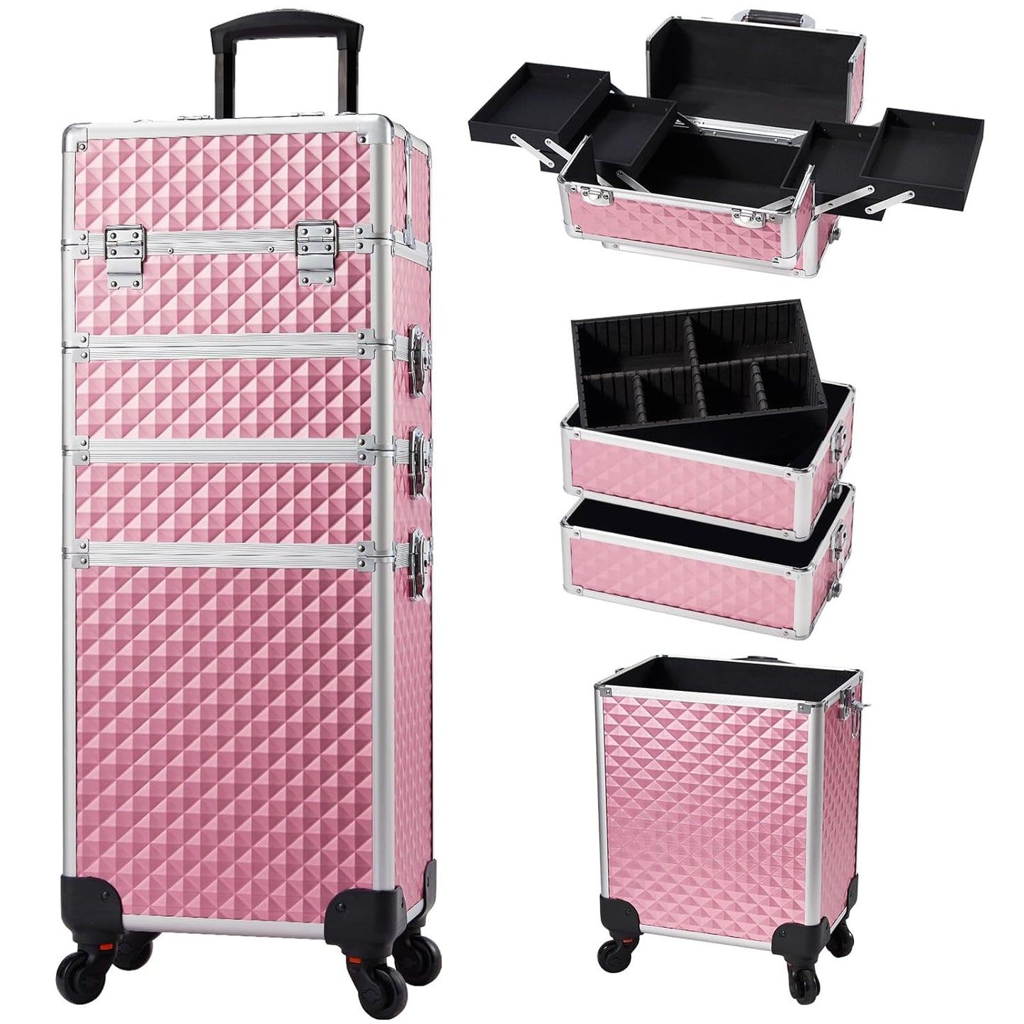 Stagiant Rolling Makeup Train Case: Versatile Travel Organizer