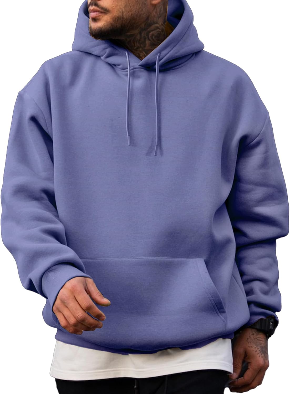 JMIERR Mens Casual Cotton Hooded Sweatshirts for Everyday Wear