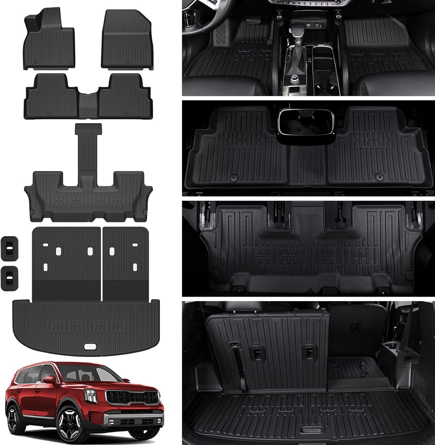 Custom Fit Floor Mats for 2020-2025 Kia Telluride Accessories