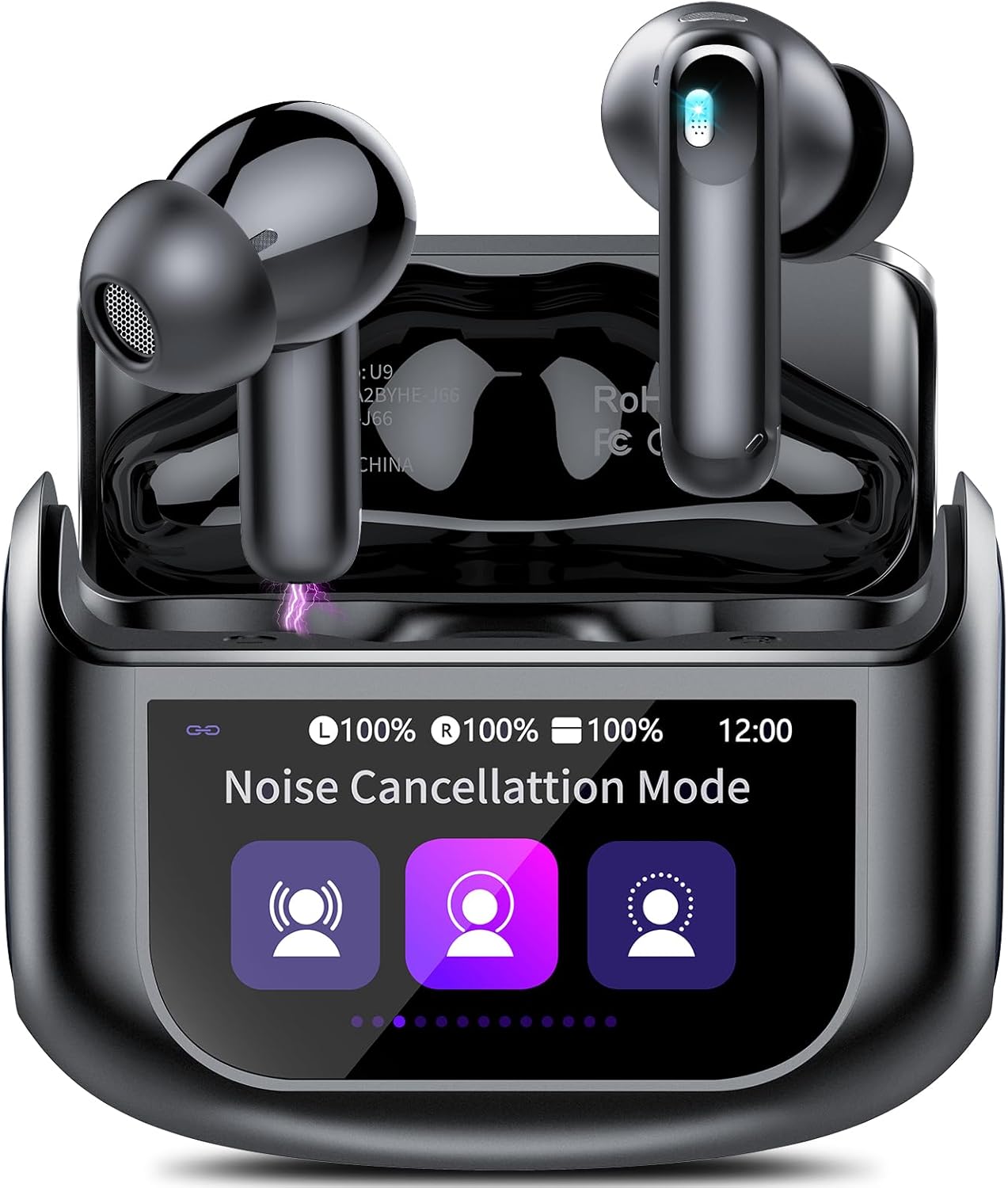 Wireless Earbuds with ANC Noise Cancelling and 48H Playtime