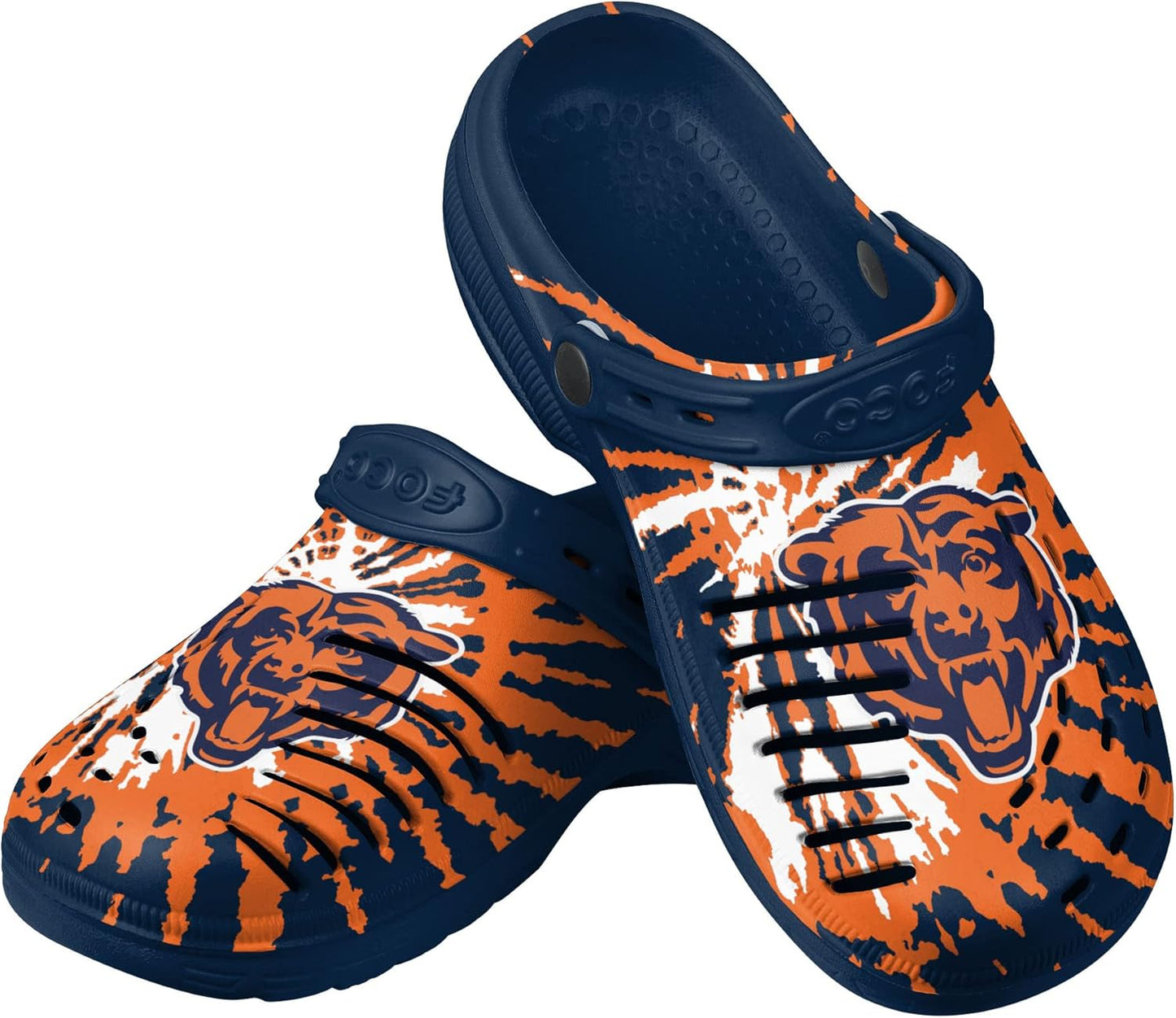 FOCO Men's NFL Team Logo Tie-dye Garden Sandals for Comfort