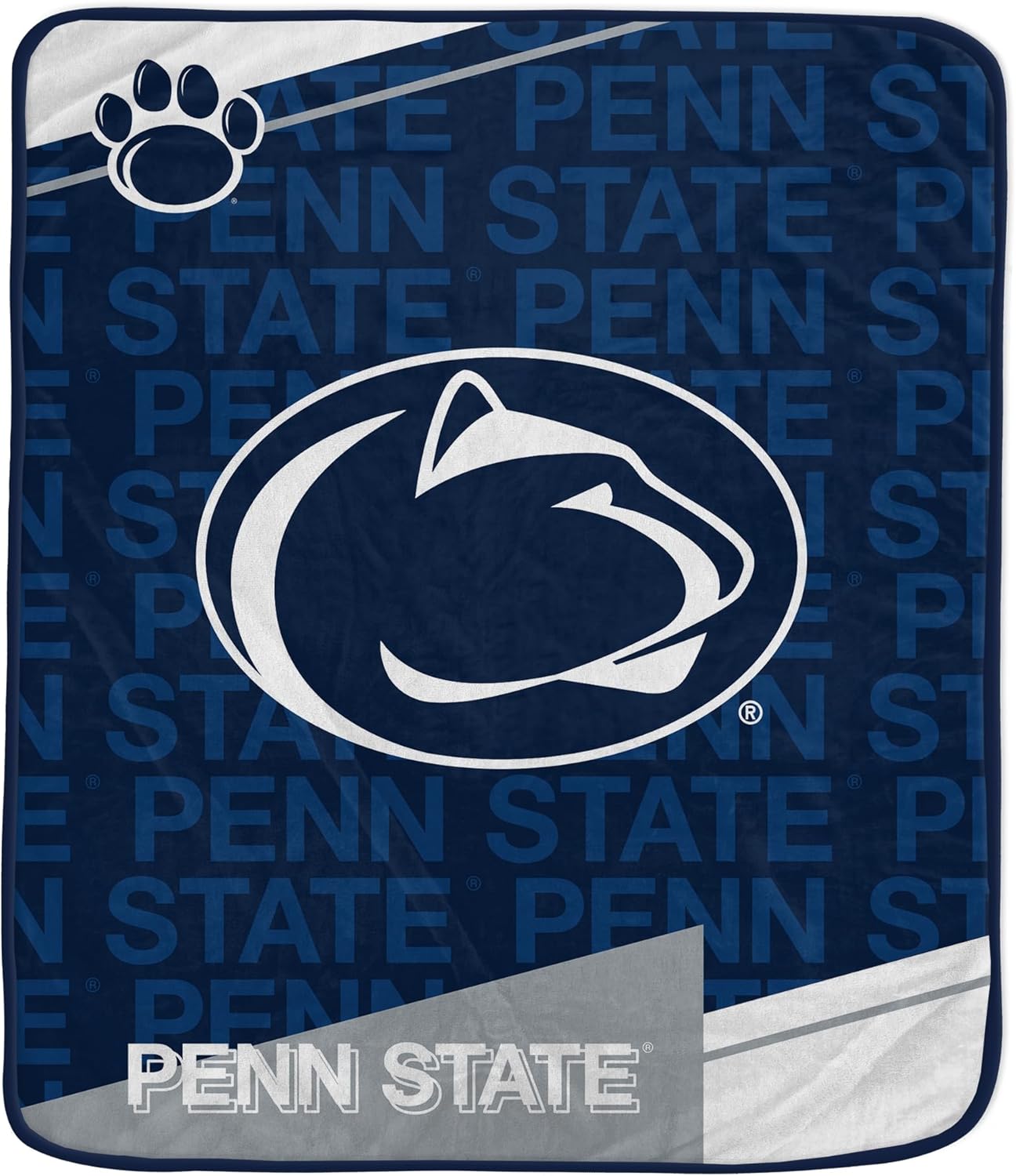 NCAA Diagonal Ghost Ultra Soft Blanket for Ultimate Comfort