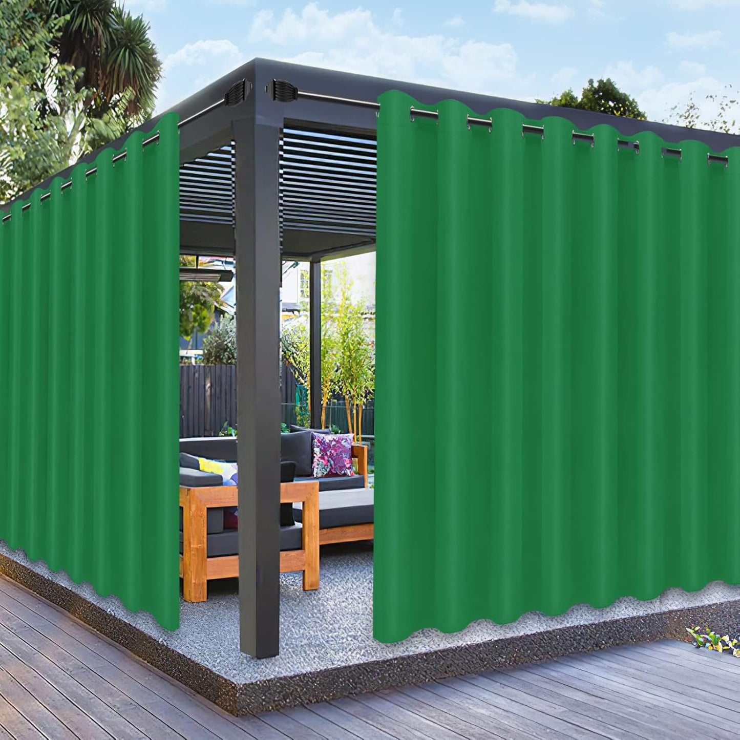 PureFit Outdoor Curtains for Patio Waterproof and UV Resistant