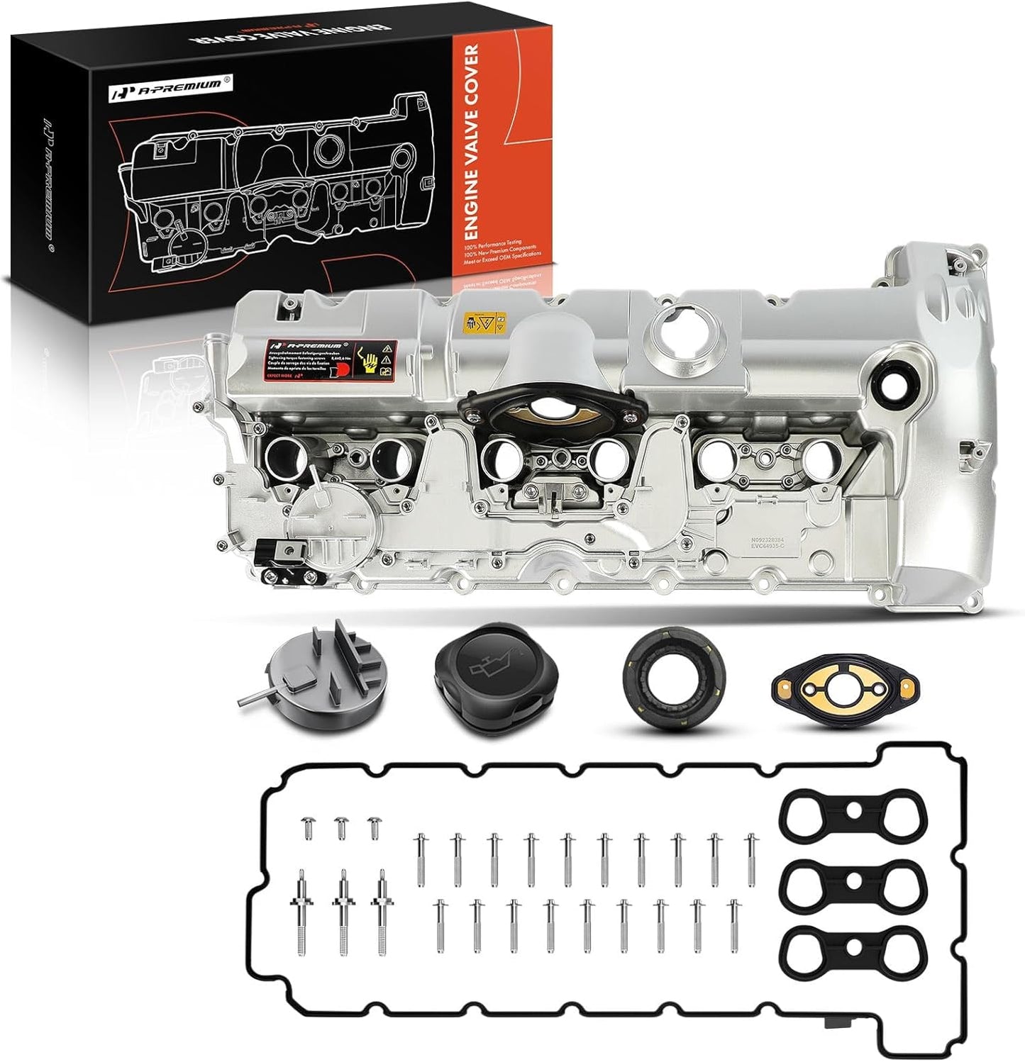 A-Premium Aluminum Engine Valve Cover Kit for BMW Models 2007-2013
