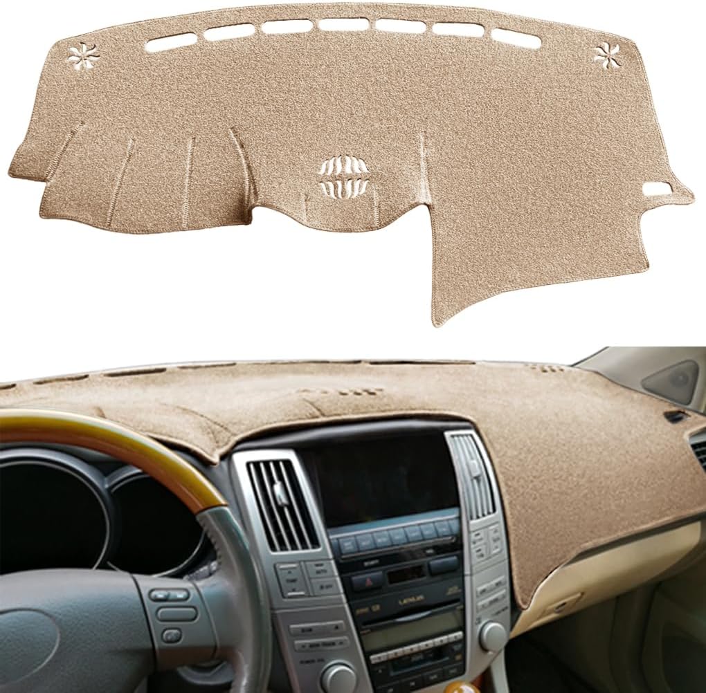Custom Fit Dash Cover Mat for Lexus RX330 RX350 RX400h Beige