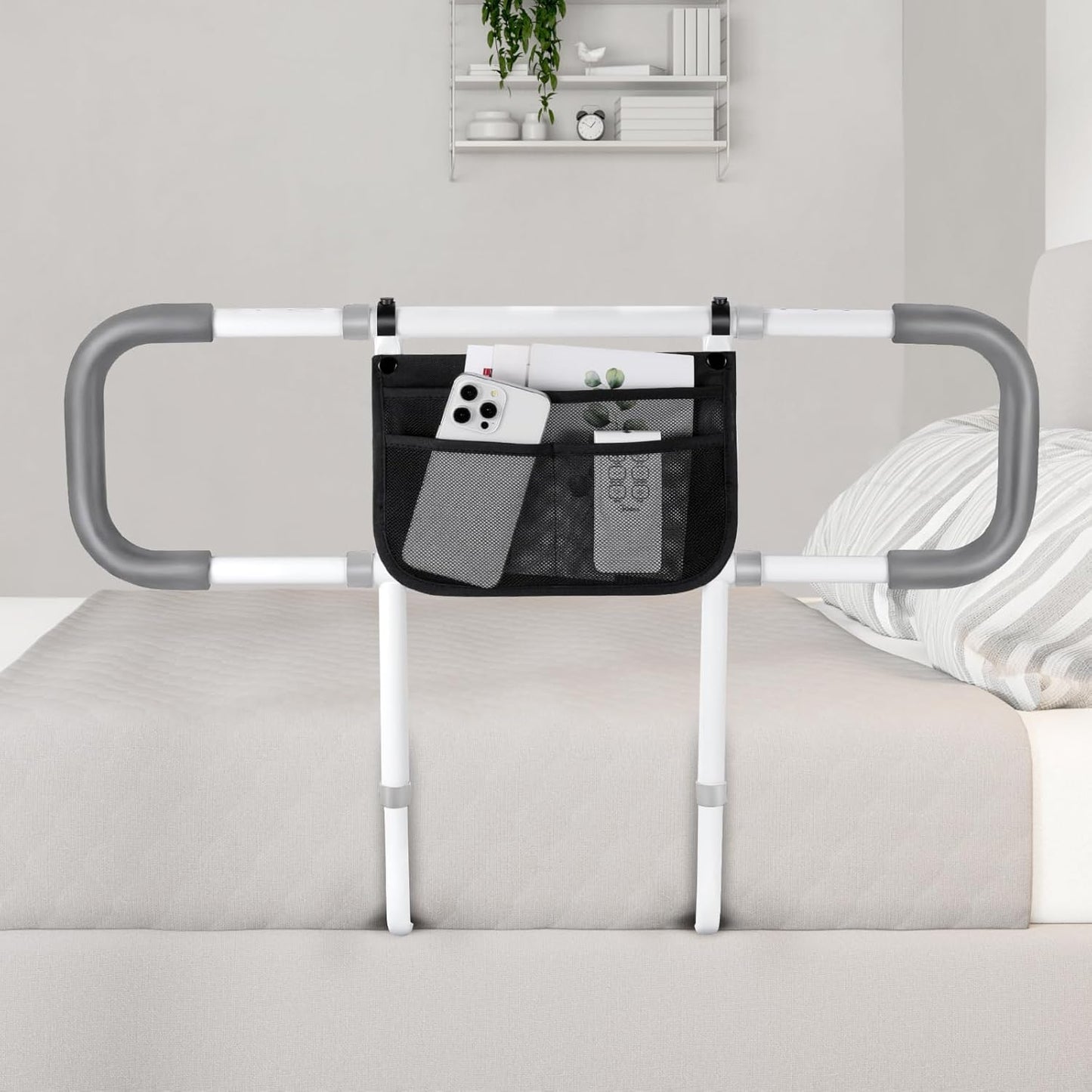 Extended Bed Rails for Elderly Adults Safety - Adjustable Support