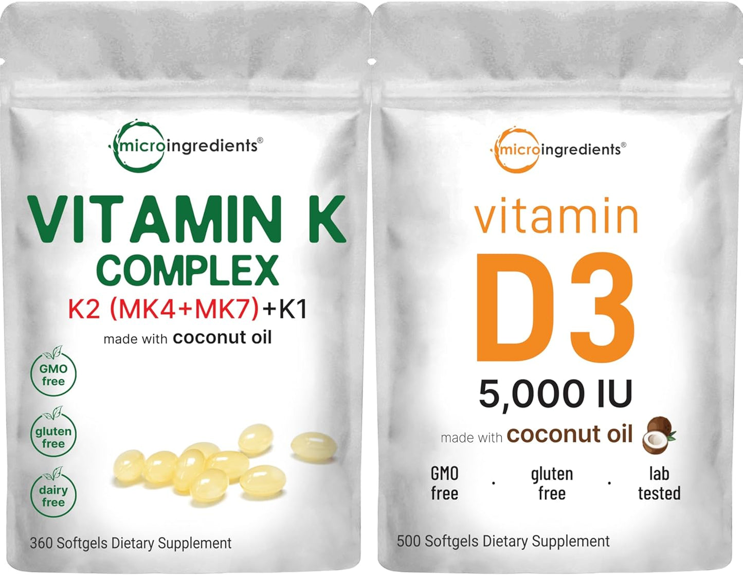 Super Vitamin K & D3 Bundle | High Absorption, Active Complex