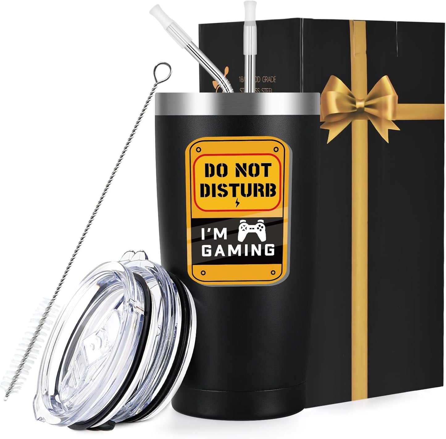 Qtencas Stainless Steel Gamer Travel Tumbler