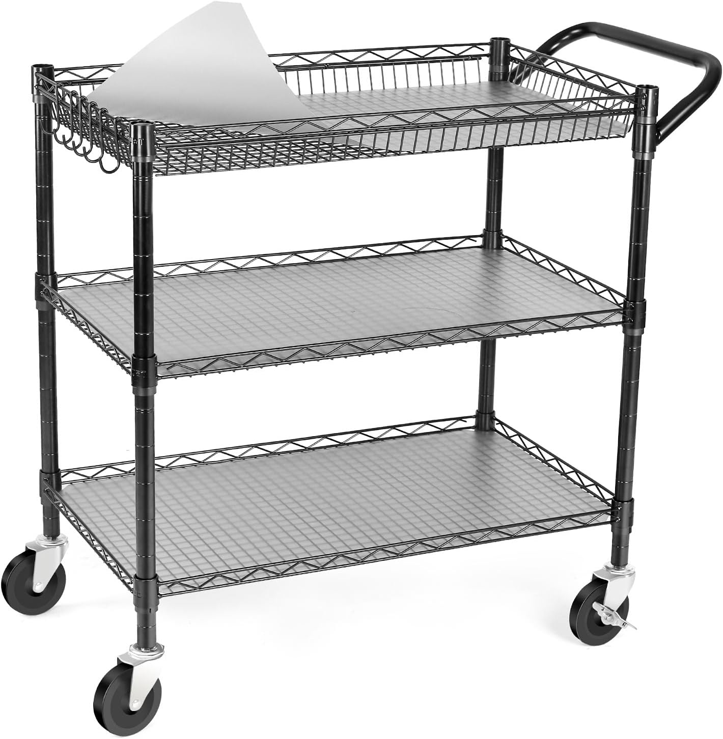 WDT Heavy Duty Rolling Utility Cart with 990Lbs Capacity