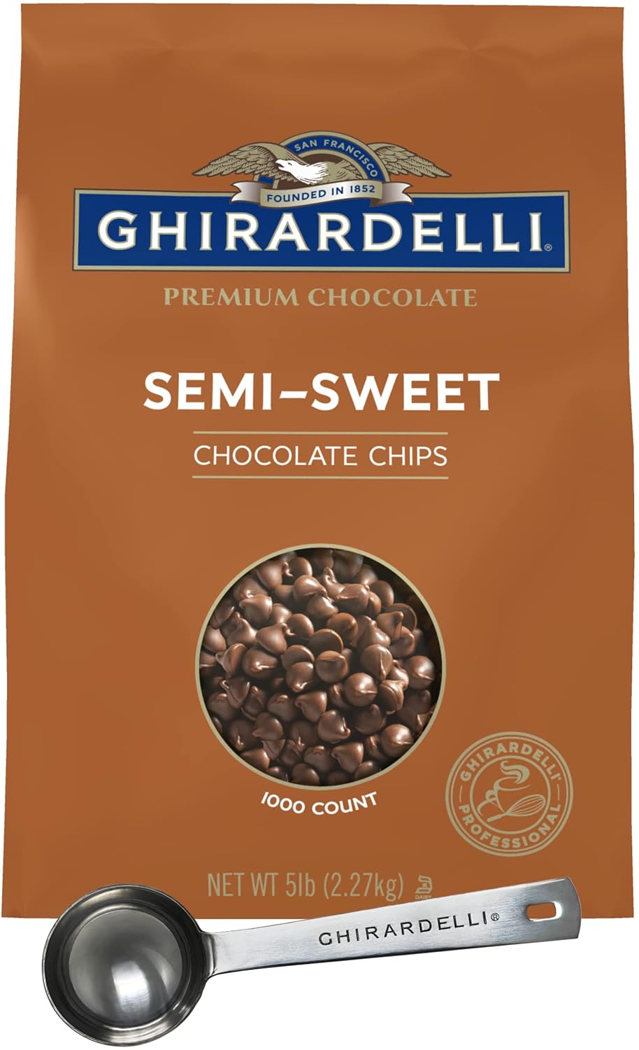 Ghirardelli Semi-Sweet Chocolate Chips for Baking and Desserts