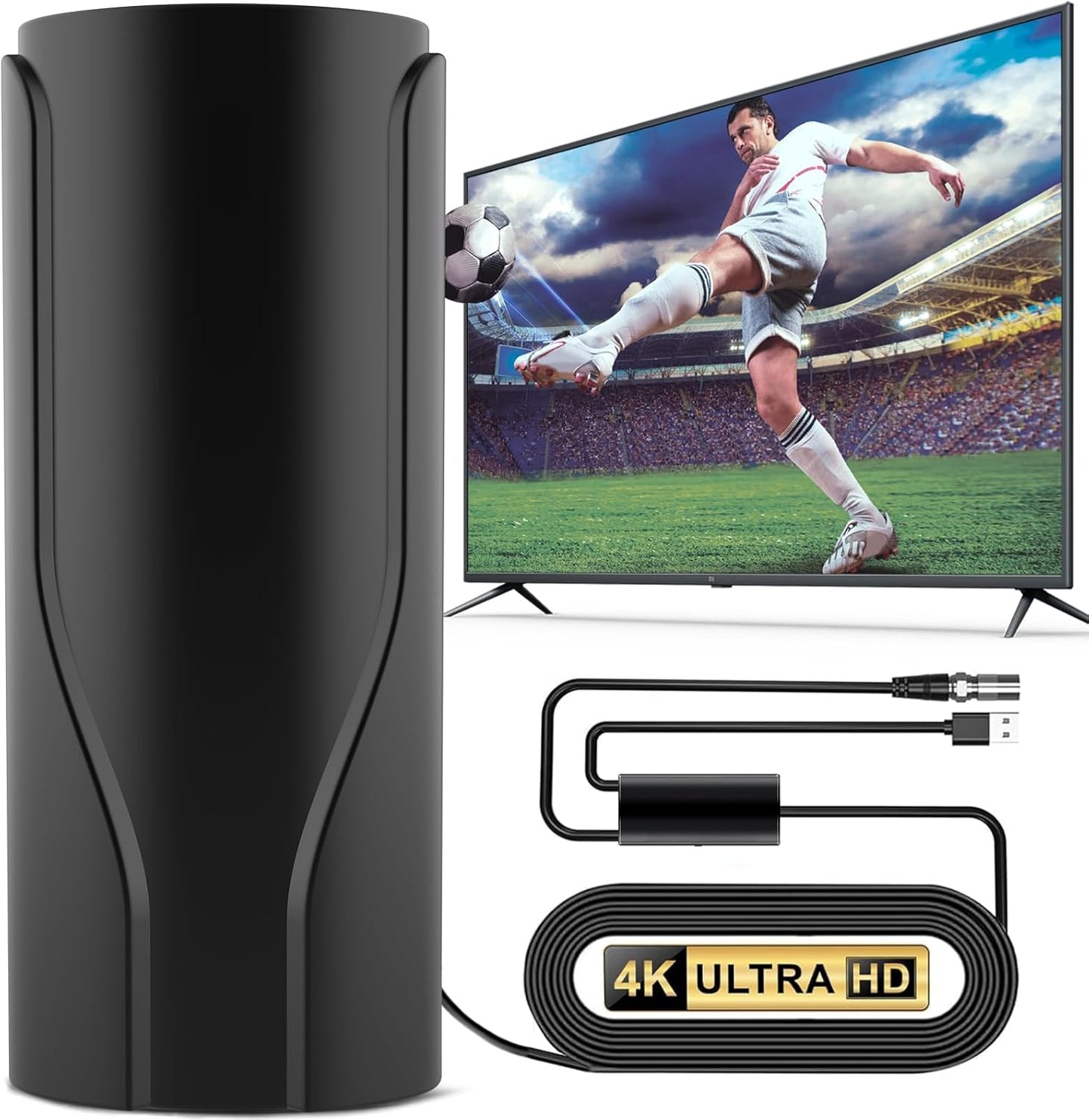 2025 Upgraded TV Antenna with 1400+ Miles Range for HD Channels