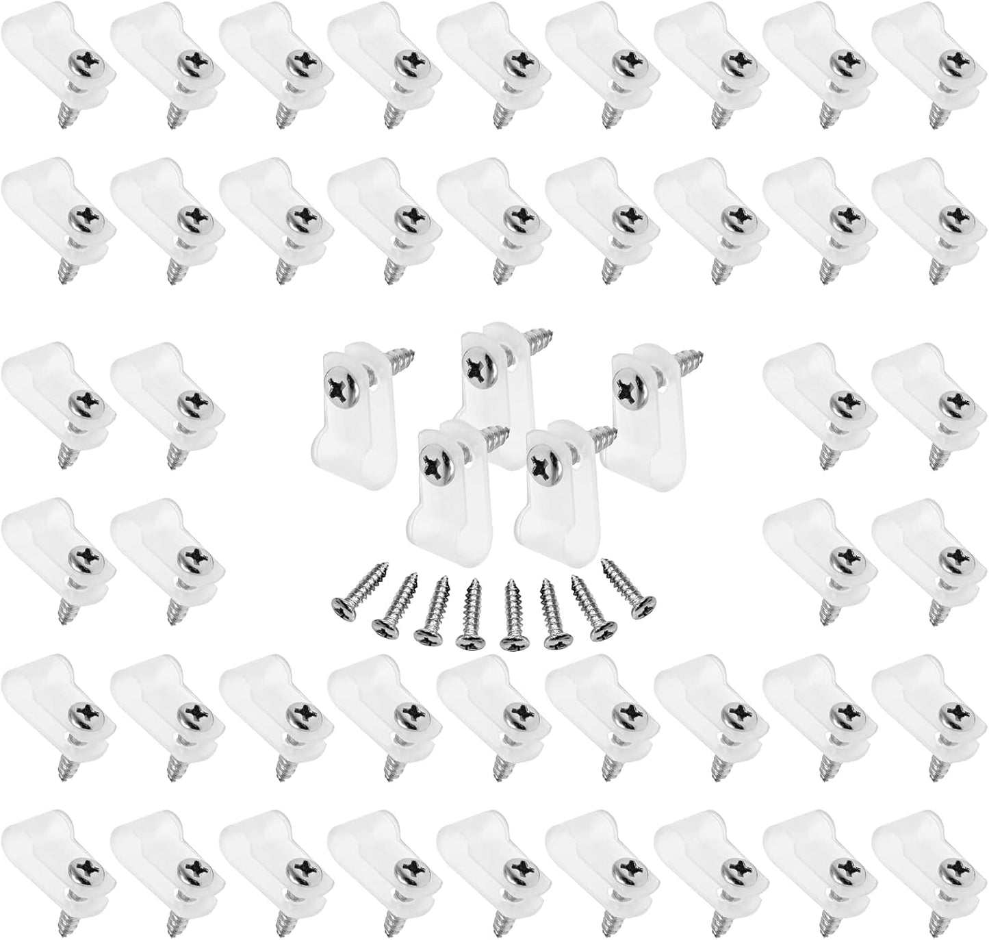 Secure Your Wires with 60pcs Nylon Clamps