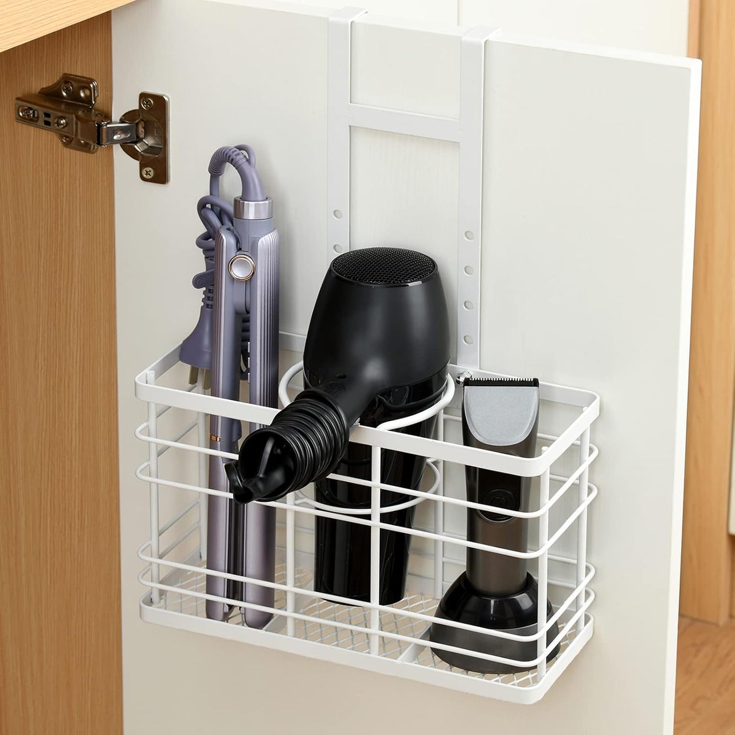 Wetheny Hair Tool Organizer - Space-Saving Cabinet/Wall Mount