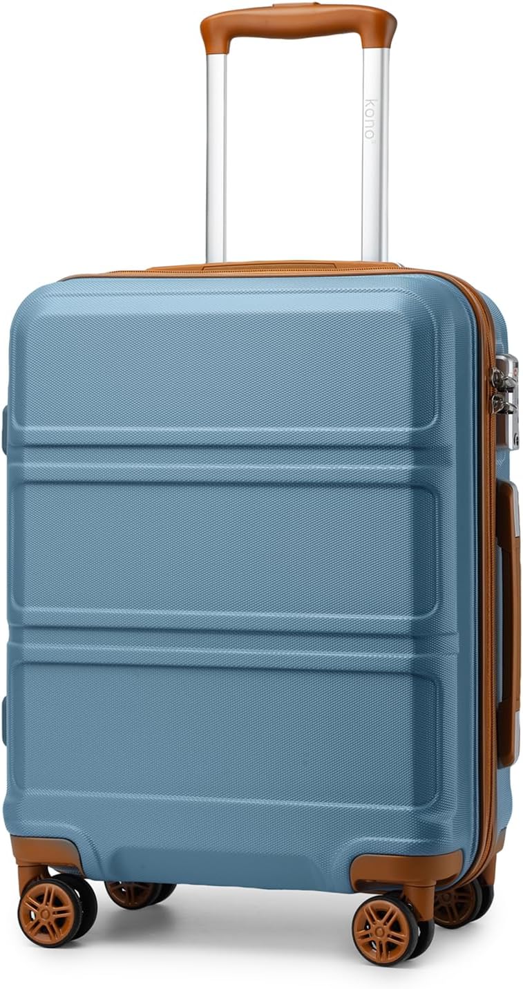 Kono 20 Inch Carry On Luggage Lightweight with Spinner Wheels
