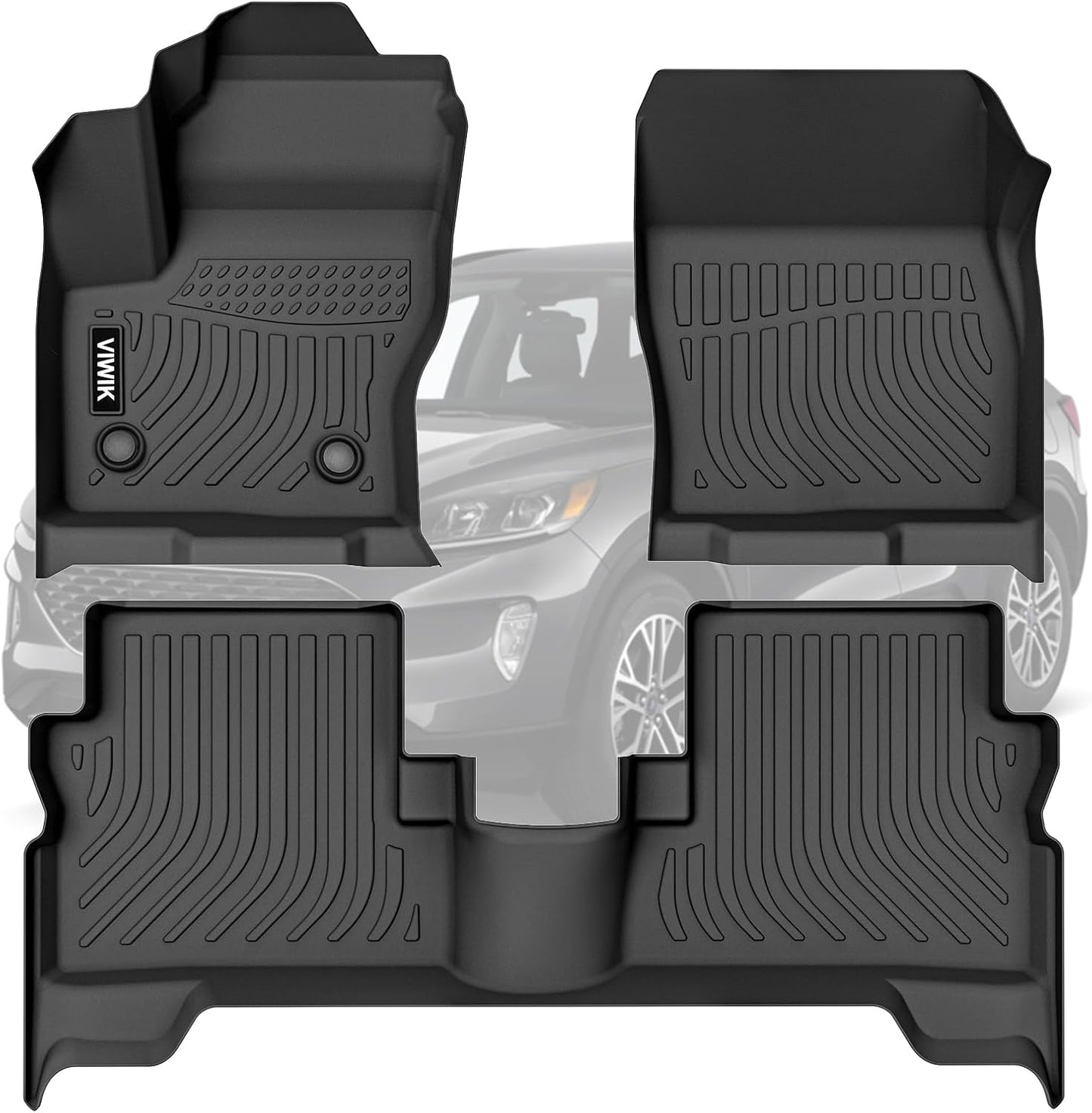 VIWIK Floor Mats for Ford Escape 2013-2019, All Weather Protection