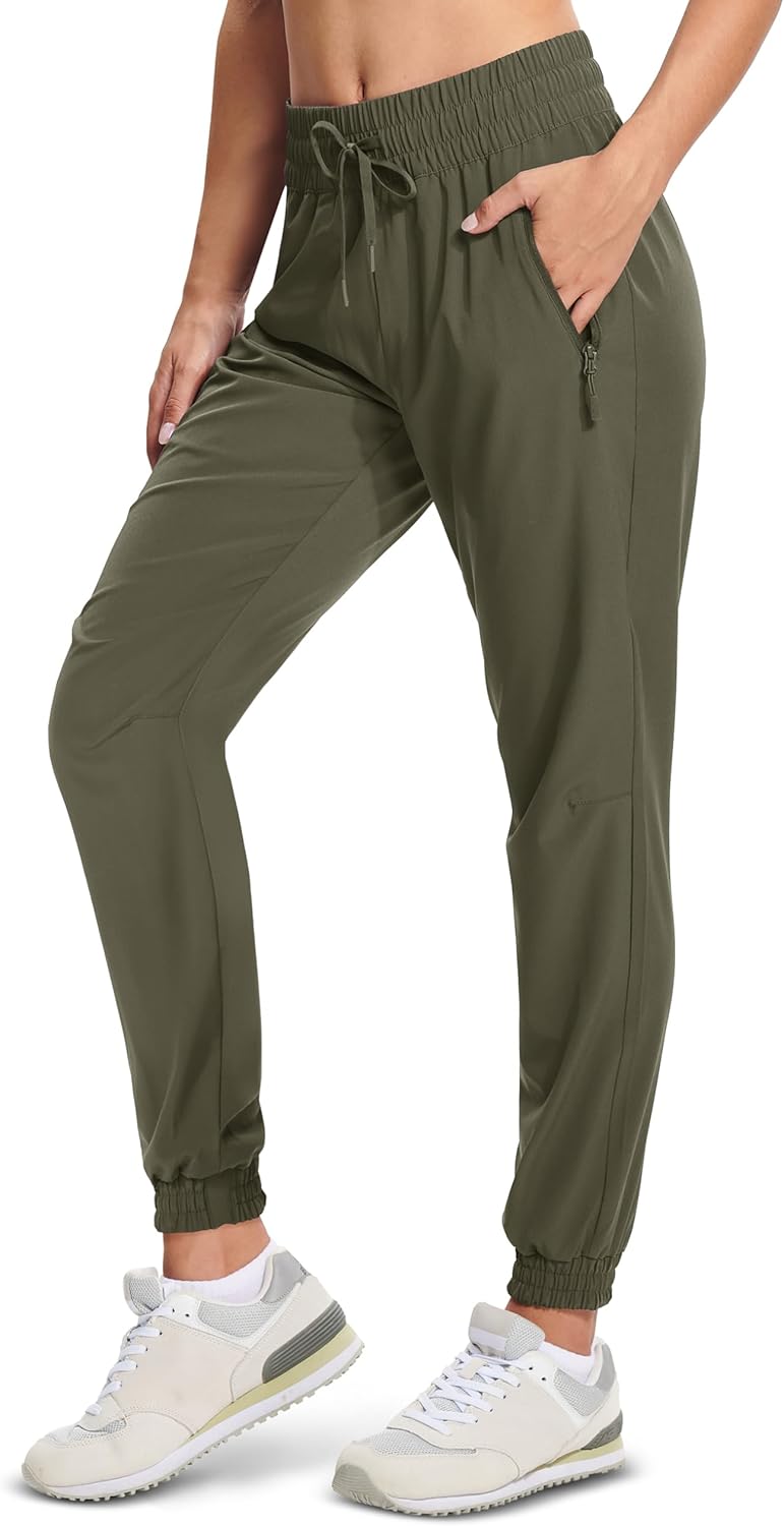 MAGCOMSEN Women's Hiking Pants: Lightweight Quick Dry Joggers