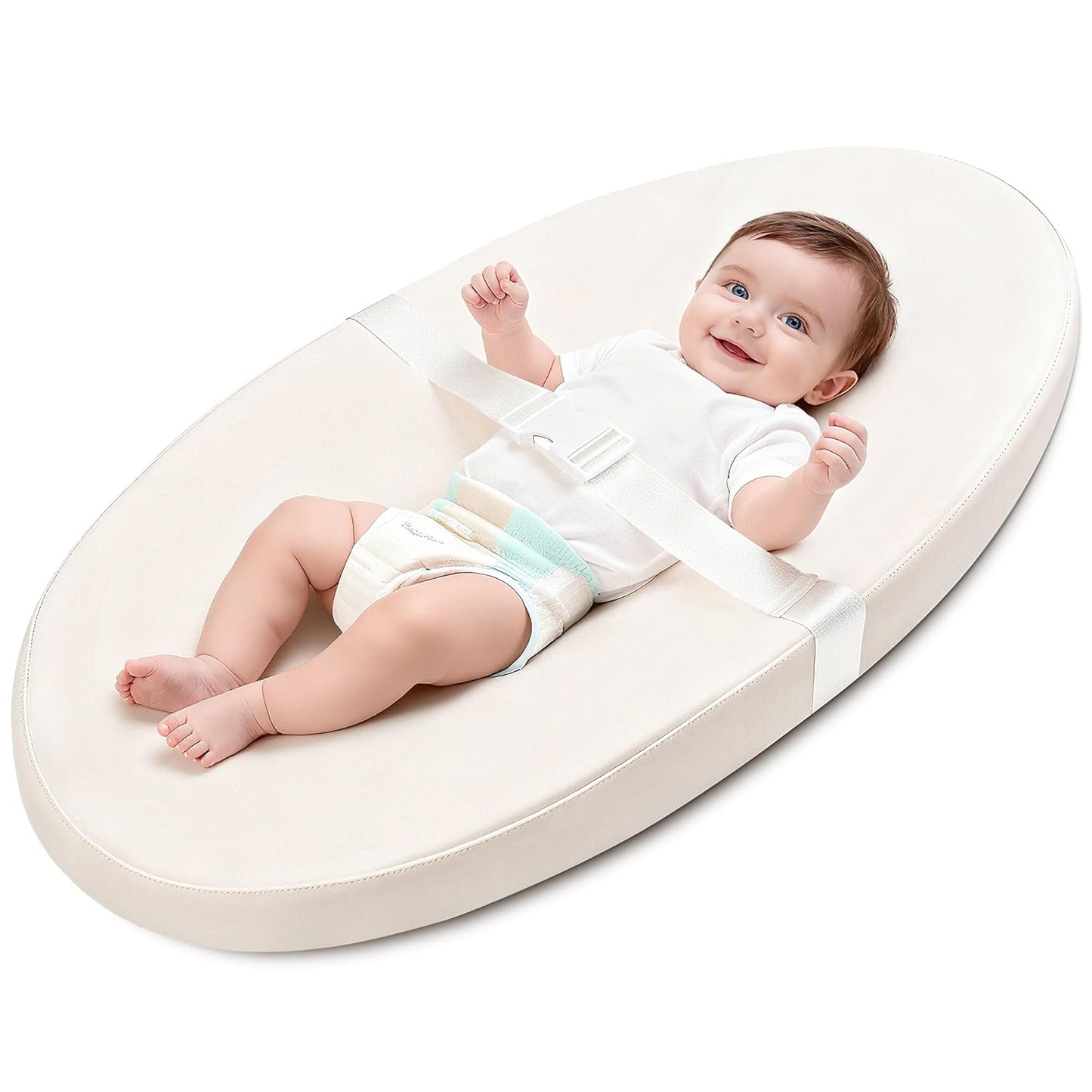 Contoured Waterproof Baby Diaper Changing Pad for Dresser