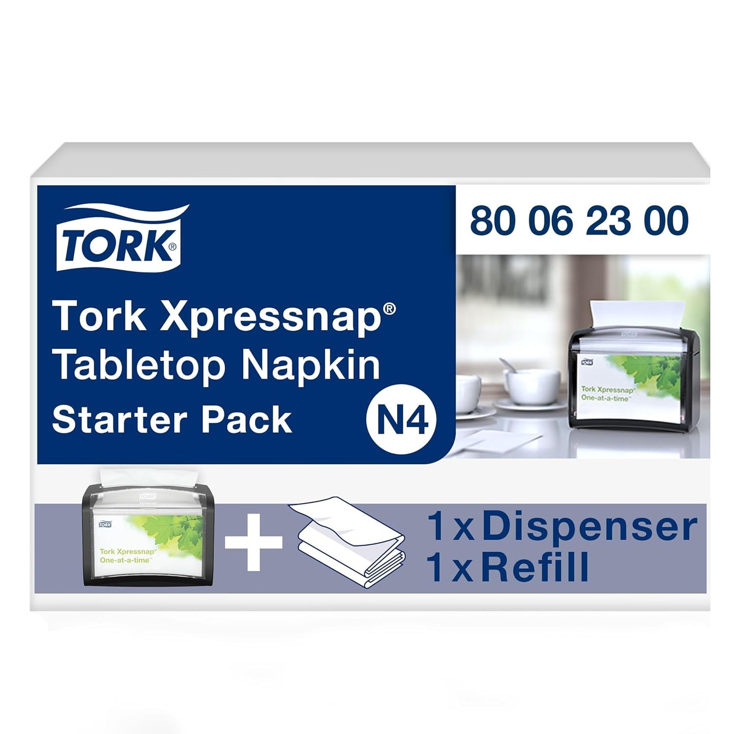 Tork Xpressnap Tabletop Napkin System Starter Pack for Efficiency