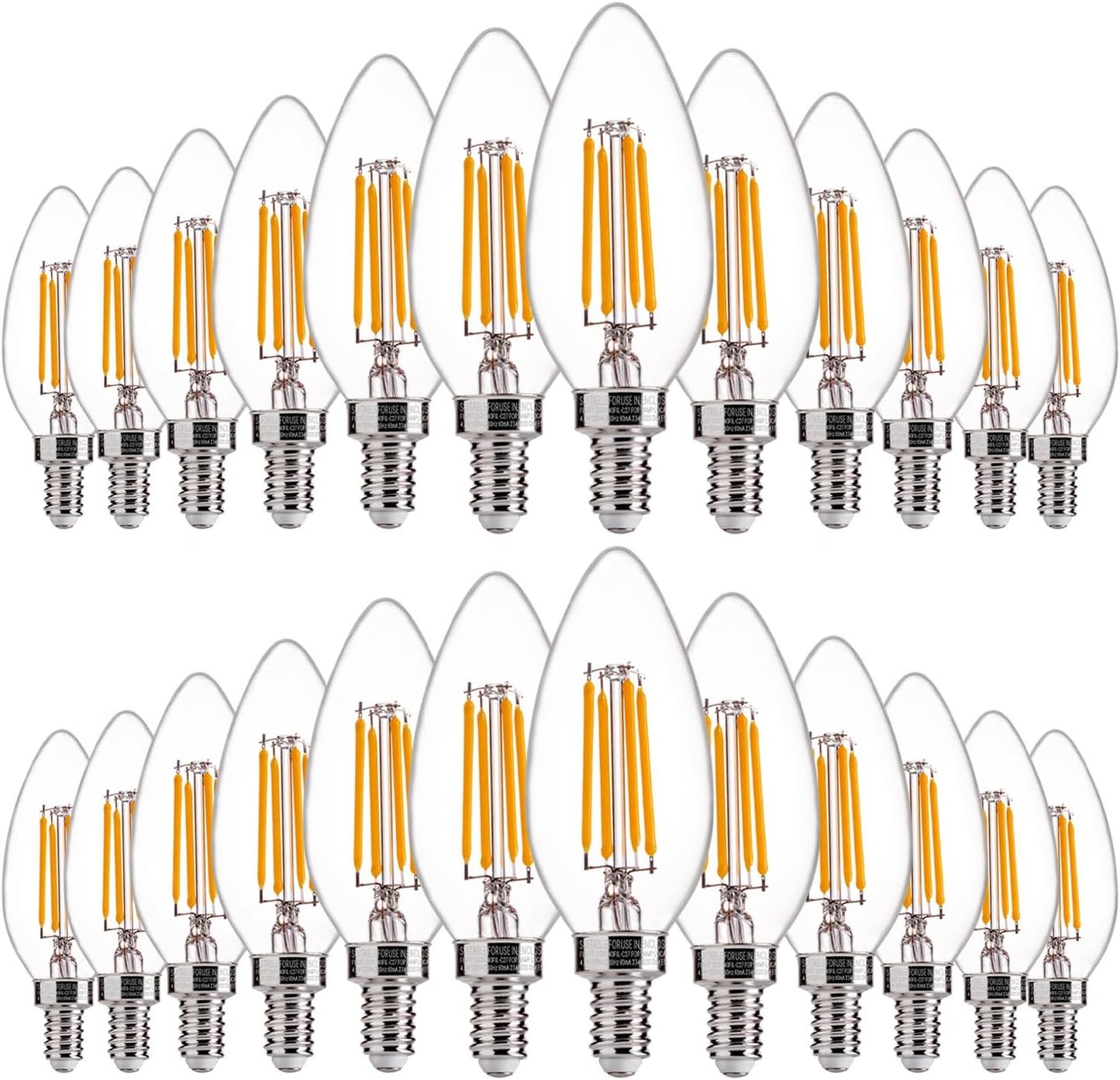 Dimmable LED Candelabra Bulbs 60W Equivalent for Chandelier