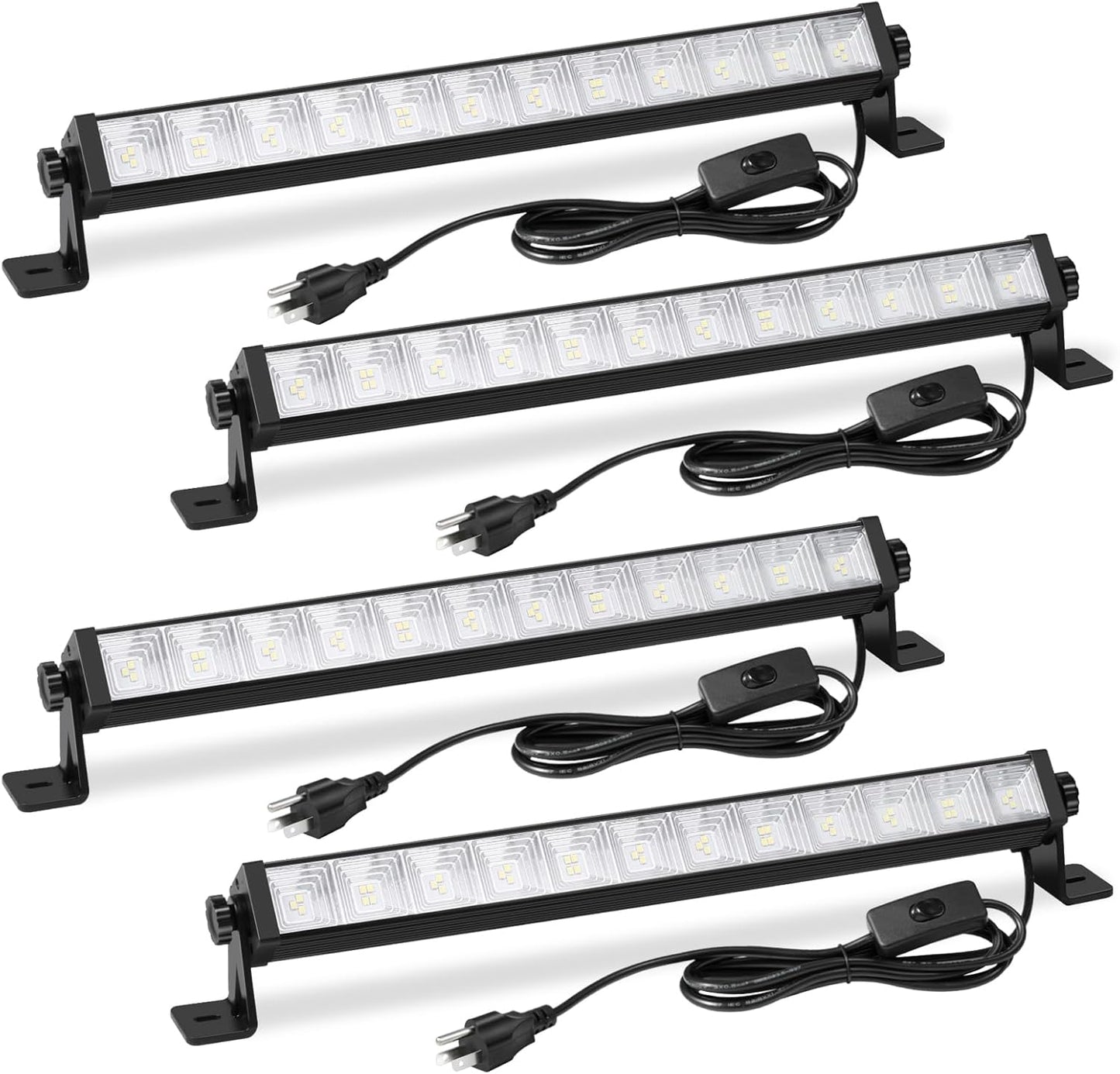 4 Pack 24W LED Shop Light for Bright Garage and Workshop Use