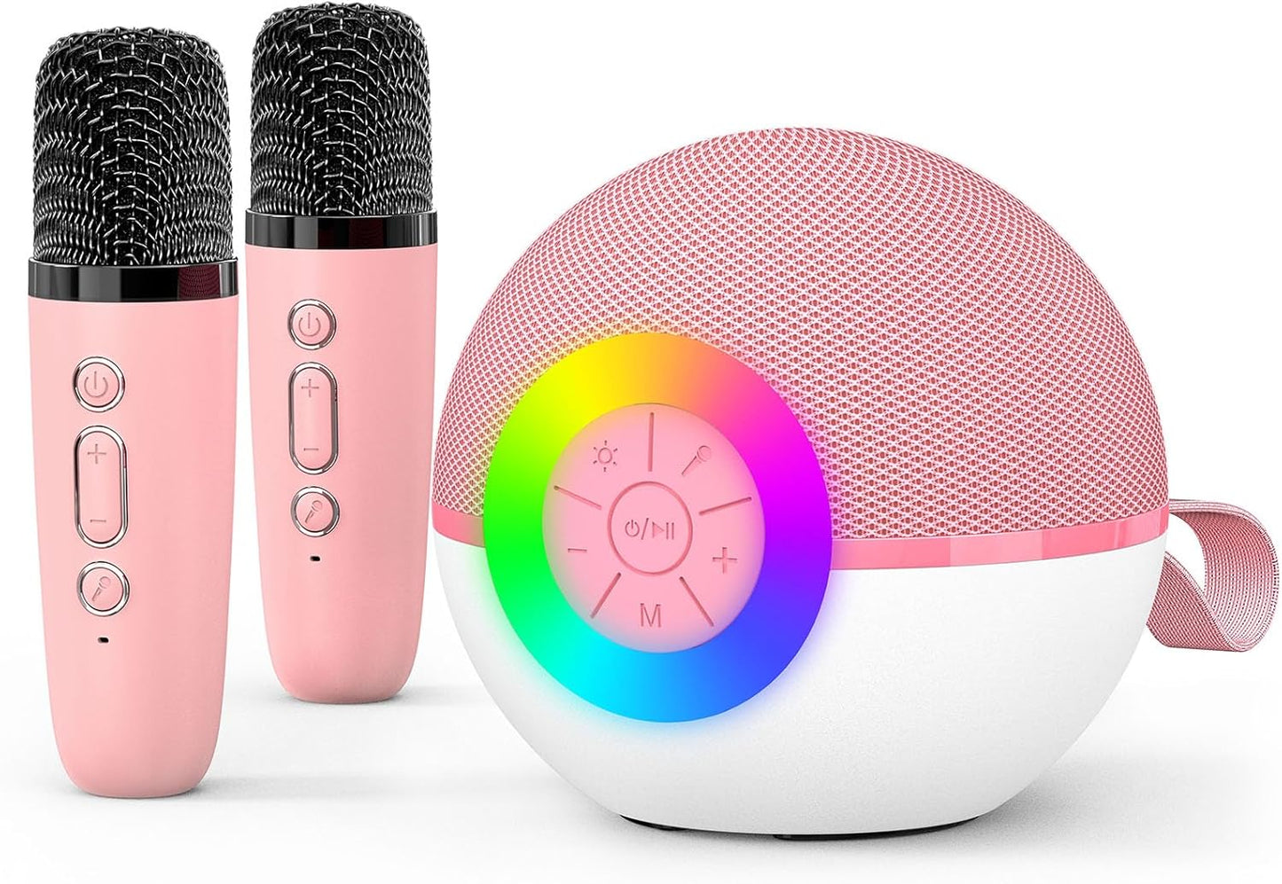 Portable Karaoke Speaker with LED Light - Perfect Gift for Kids & Adults!